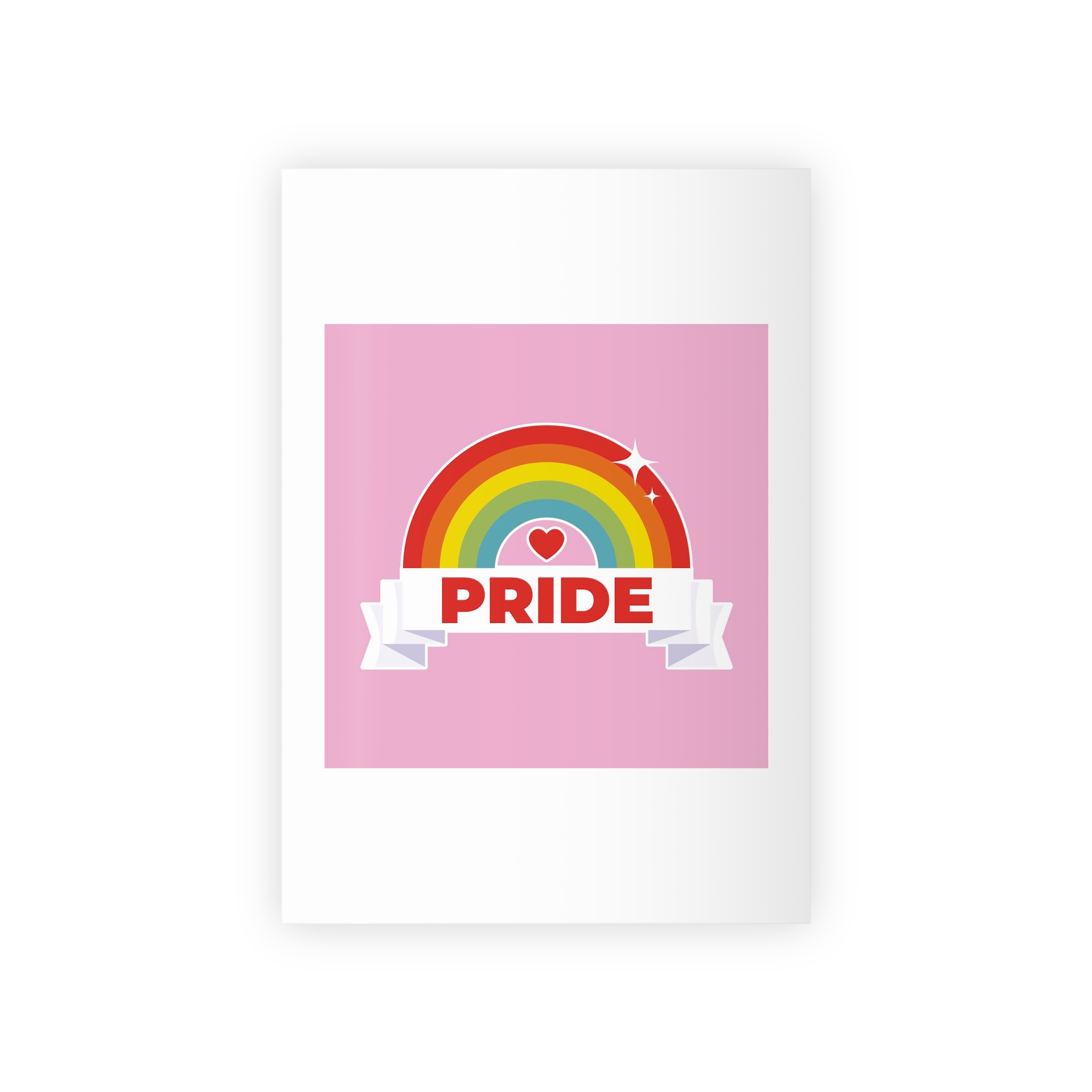 Flat Lgbt Pride Month Logo Template Gift Wrapping Paper Rolls 1pc