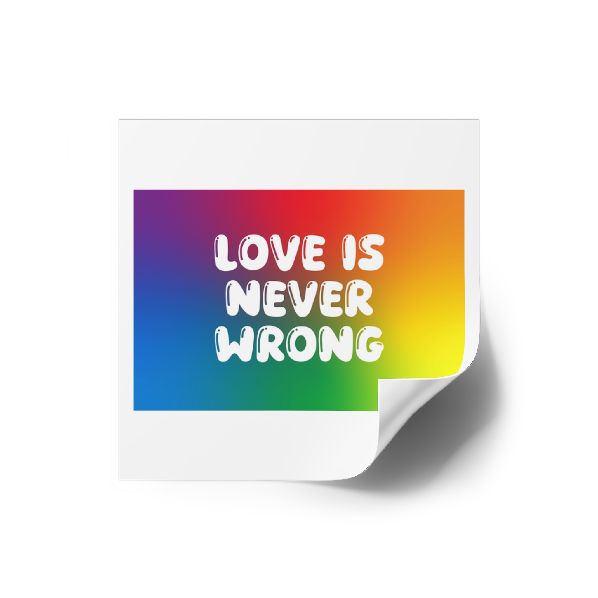 Horizontal Pride Month Vector Background Rainbow Colors Quote Typography Poster Banner Laminate Stickers Square - Image 10