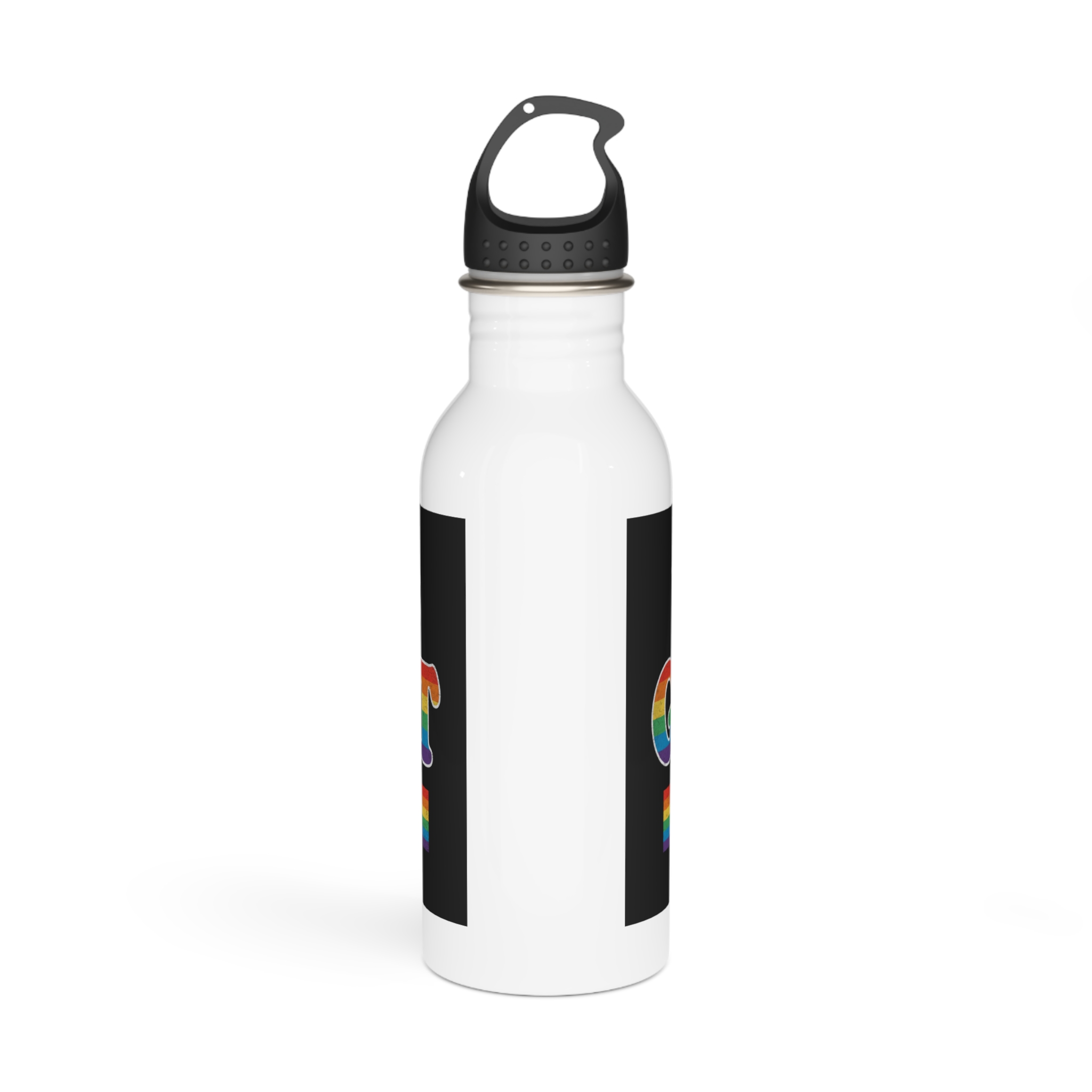 Mother Day Pride Rainbow Typography Vector Premium T Shirt(1) Stainless Steel Water Bottle - Image 3