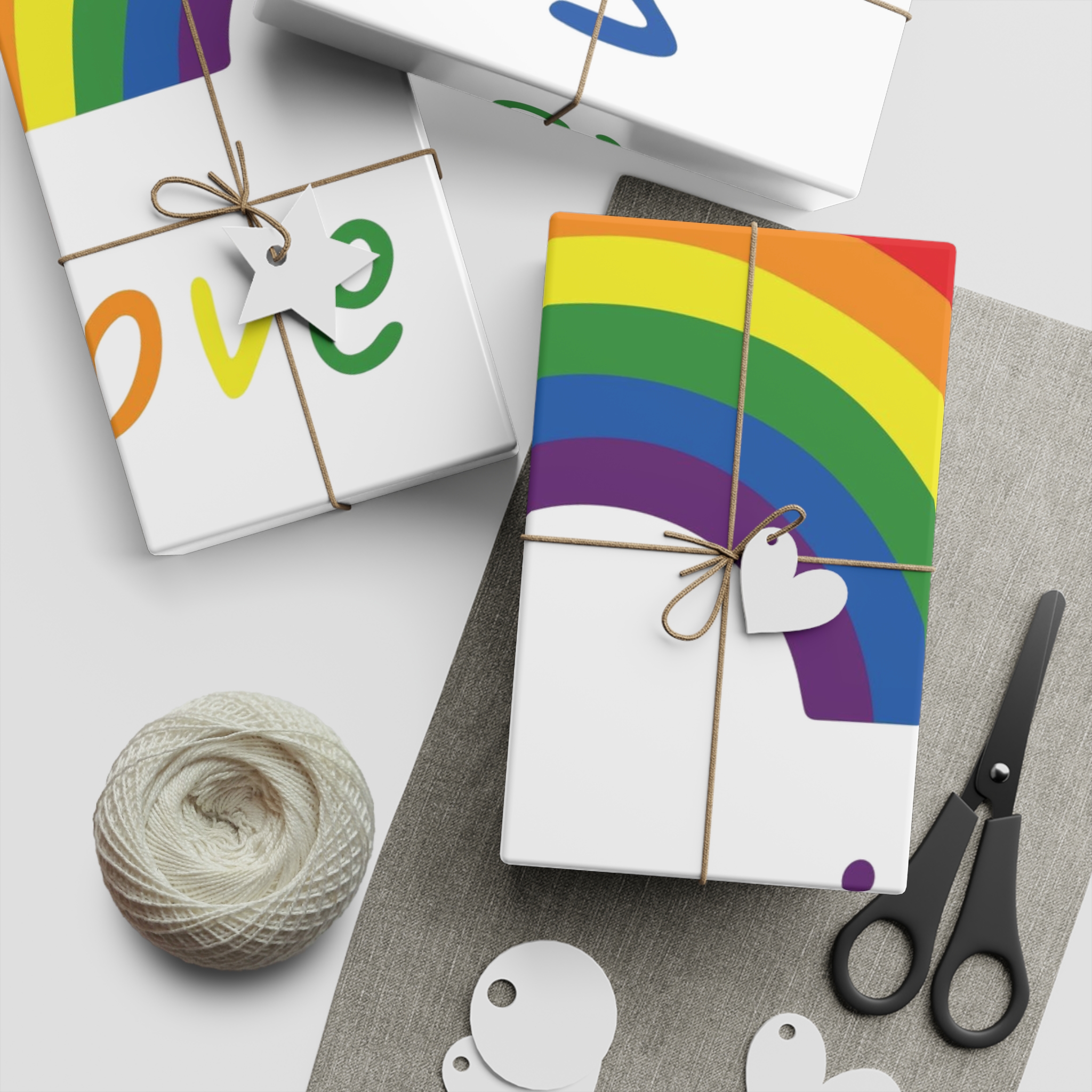 Colorful Rainbow Shape Bisexual Pride Flag Happy Pride Day Lgbtqia Community Pride Month Vector Hand Drawn Doodle Posters Stickers Logo Cards(1) Gift Wrapping Paper Sheets 1pc - Image 5