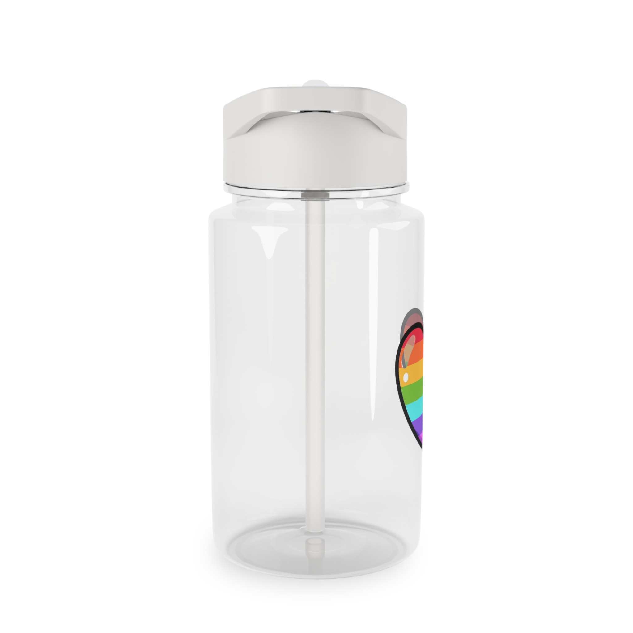Pride Heart Cartoon Style Tritan Water Bottle - Image 4