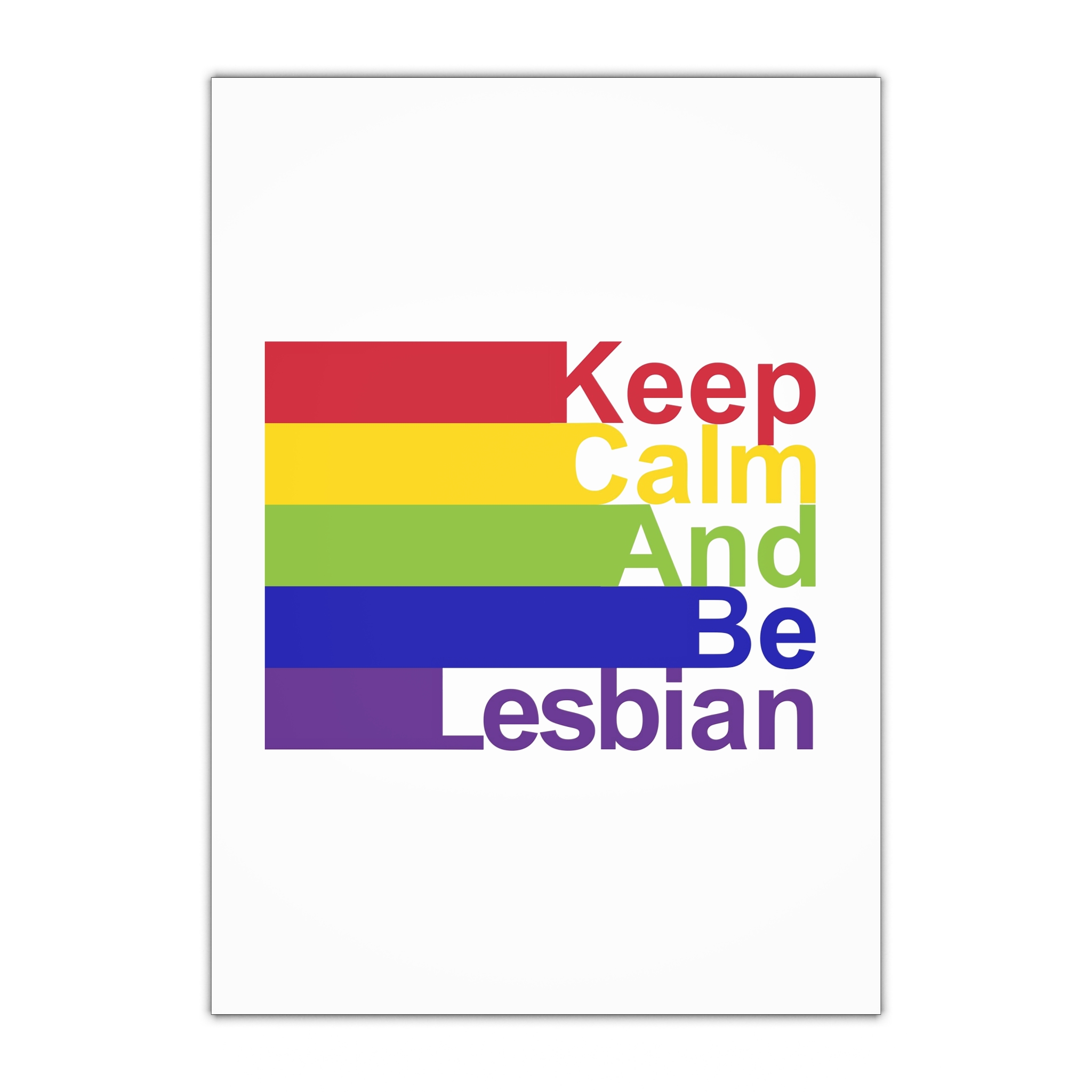 Lgbt Concept Motivating Phrase Colors Rainbow Keep Calm Be Yourself Gift Wrapping Paper Sheets 1pc
