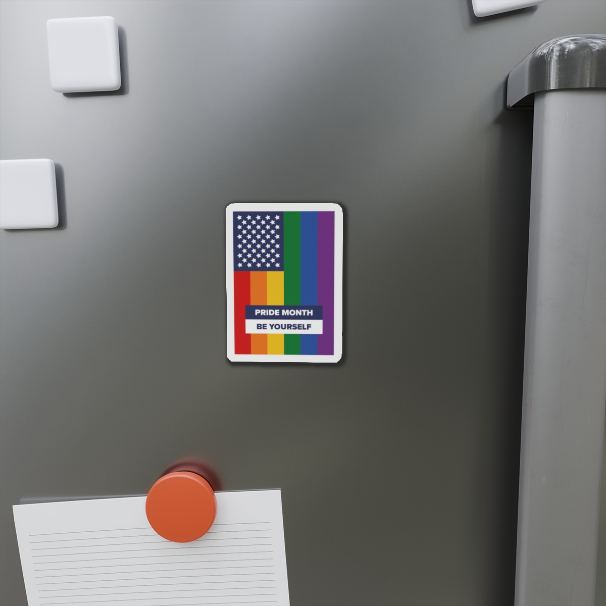 Lesbian Pride Design 8F6ACB Die Cut Magnets - Image 5