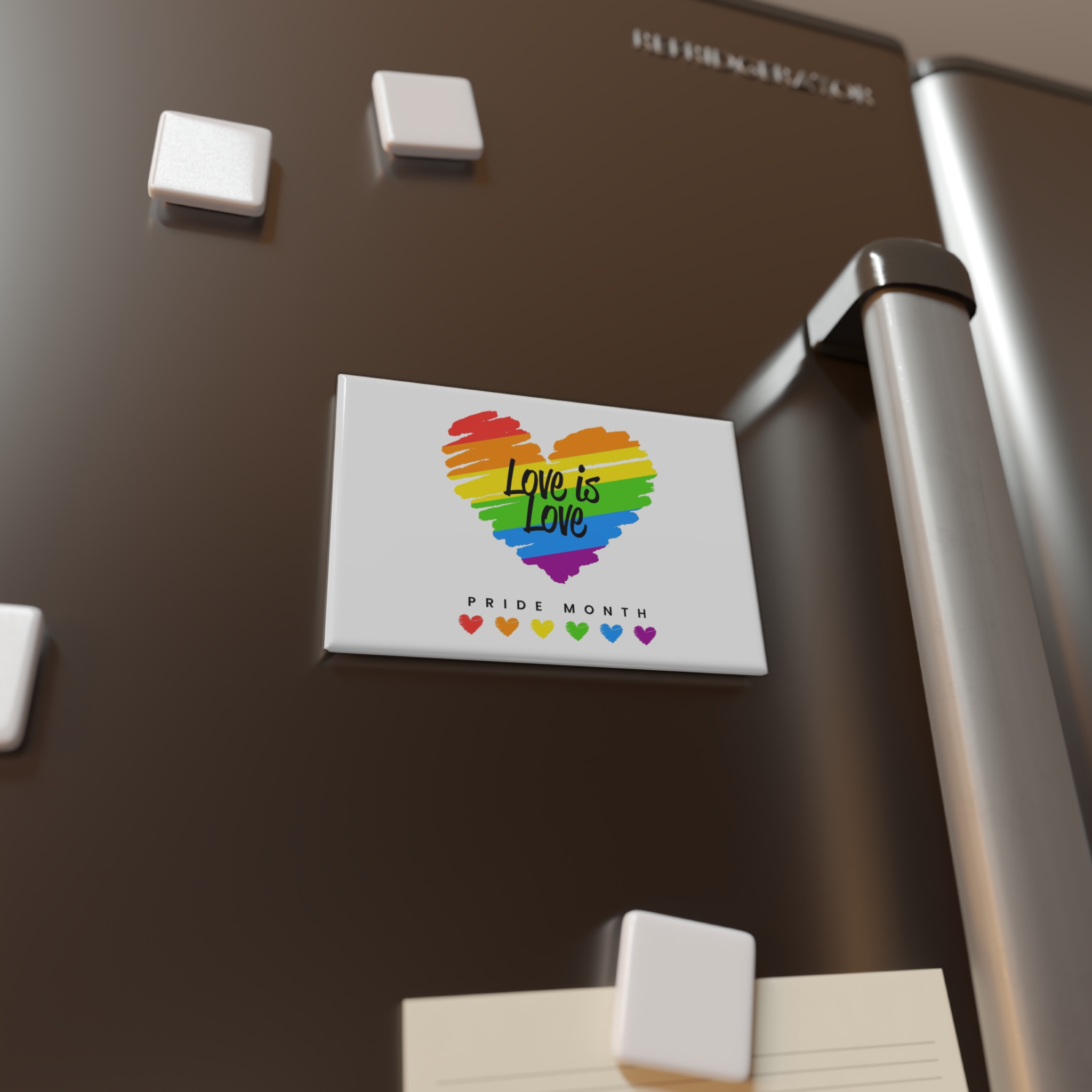 Beautiful Pride Day Flag Concept Button Magnet Rectangle 1 And 10 Pcs - Image 8