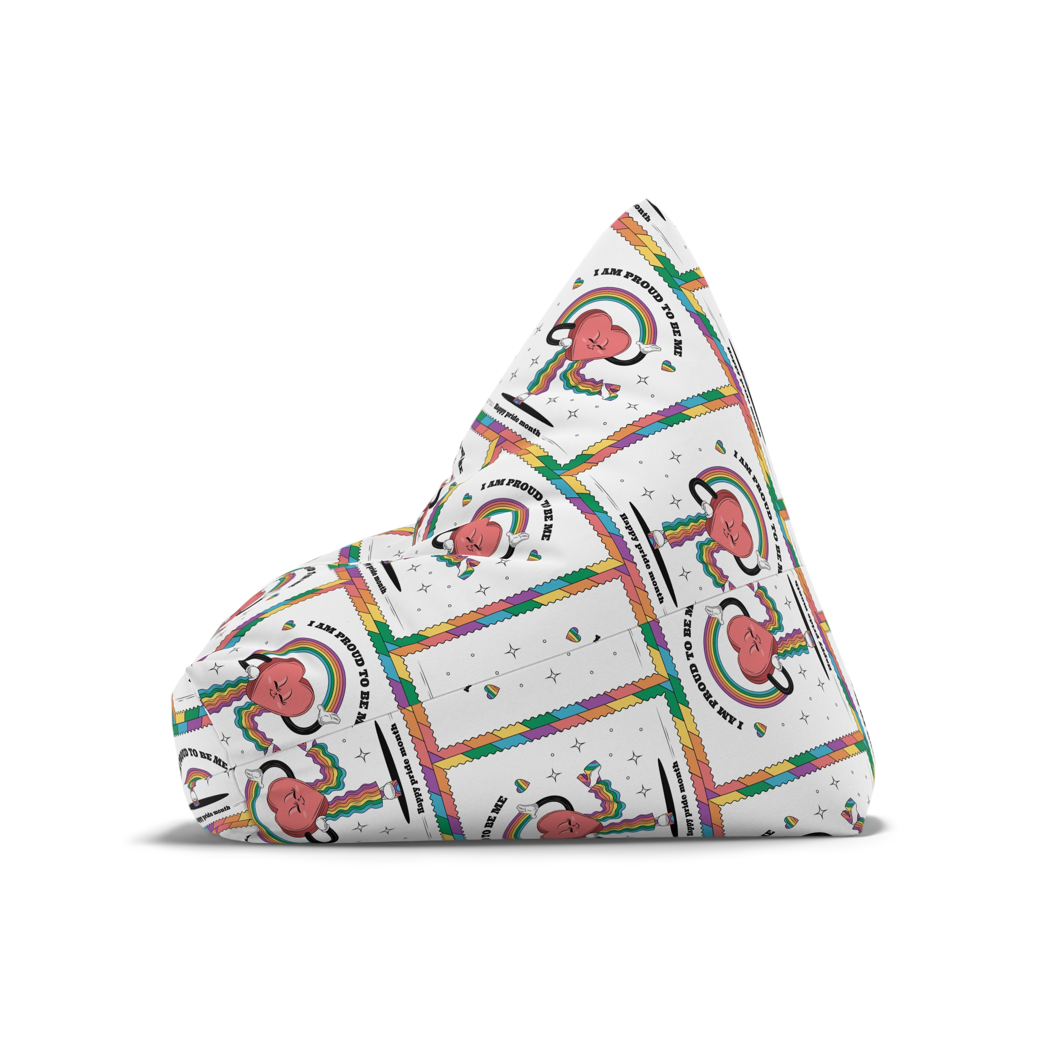 Hand Drawn Illustration Pride Month Celebration(6) Bean Bag Chair Cover - Image 8
