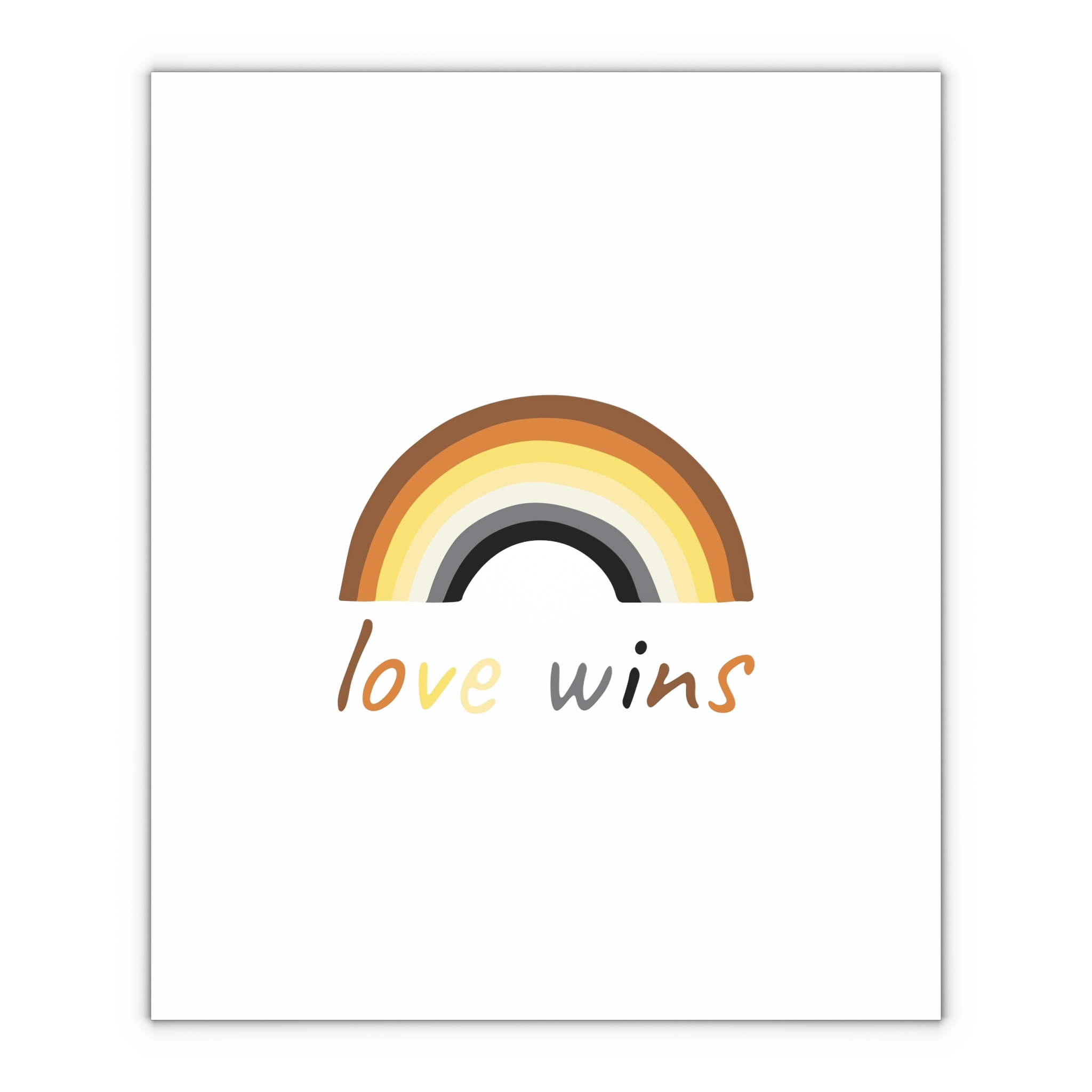 Colorful Rainbow Shape Bear Brotherhood Pride Flag Happy Pride Day Lgbtqia Community Pride Month Vector Hand Drawn Doodle Posters Stickers Logo Cards Gift Wrapping Paper Sheets 1pc - Image 4