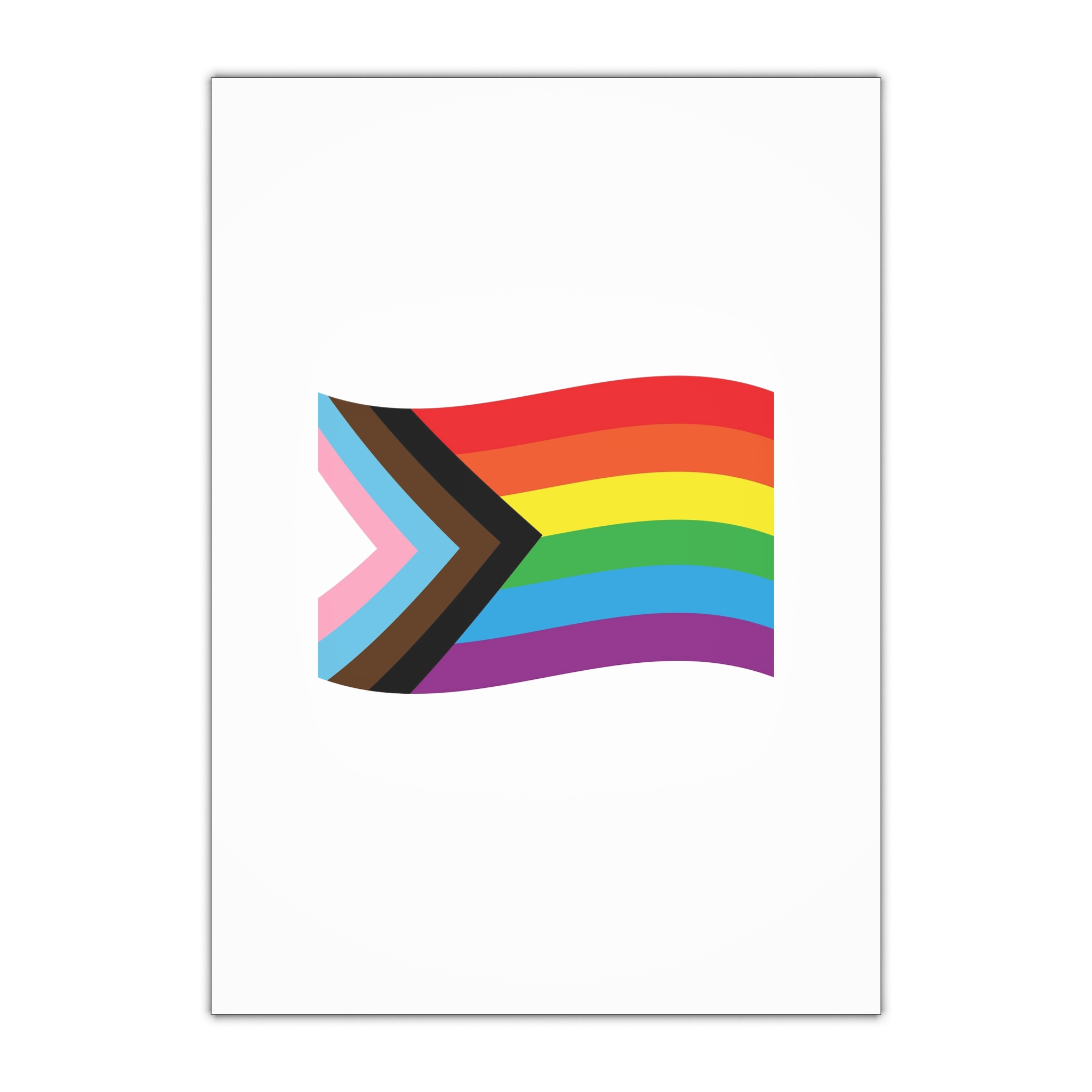 Vector Flat Cartoon New Lgbt Lgbtq Rainbow Flag Gift Wrapping Paper Sheets 1pc