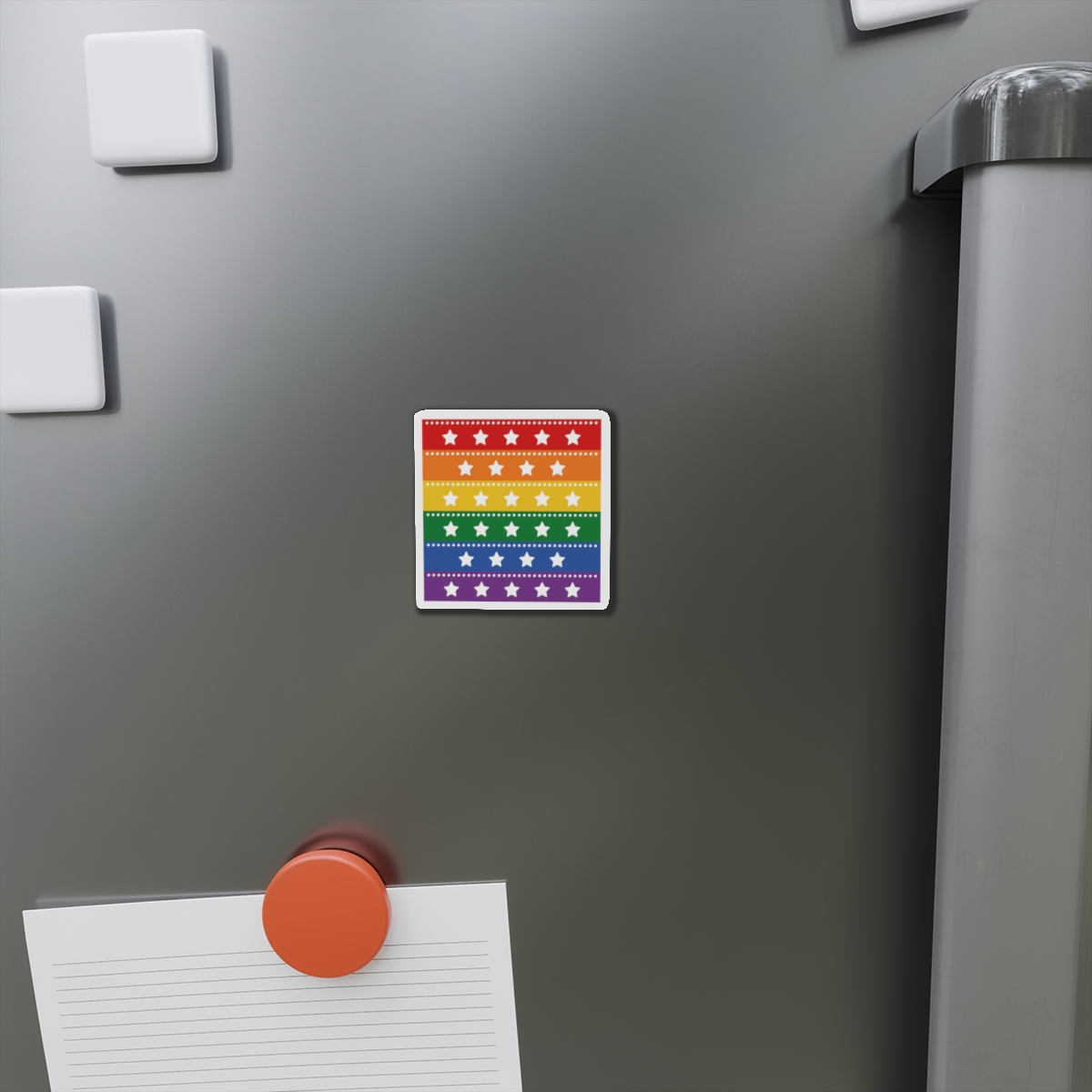 Lgbt Pride Month June Lesbian Gay Bisexual Transgender Lgbtq Flag Rainbow Vector(4) Die Cut Magnets - Image 2