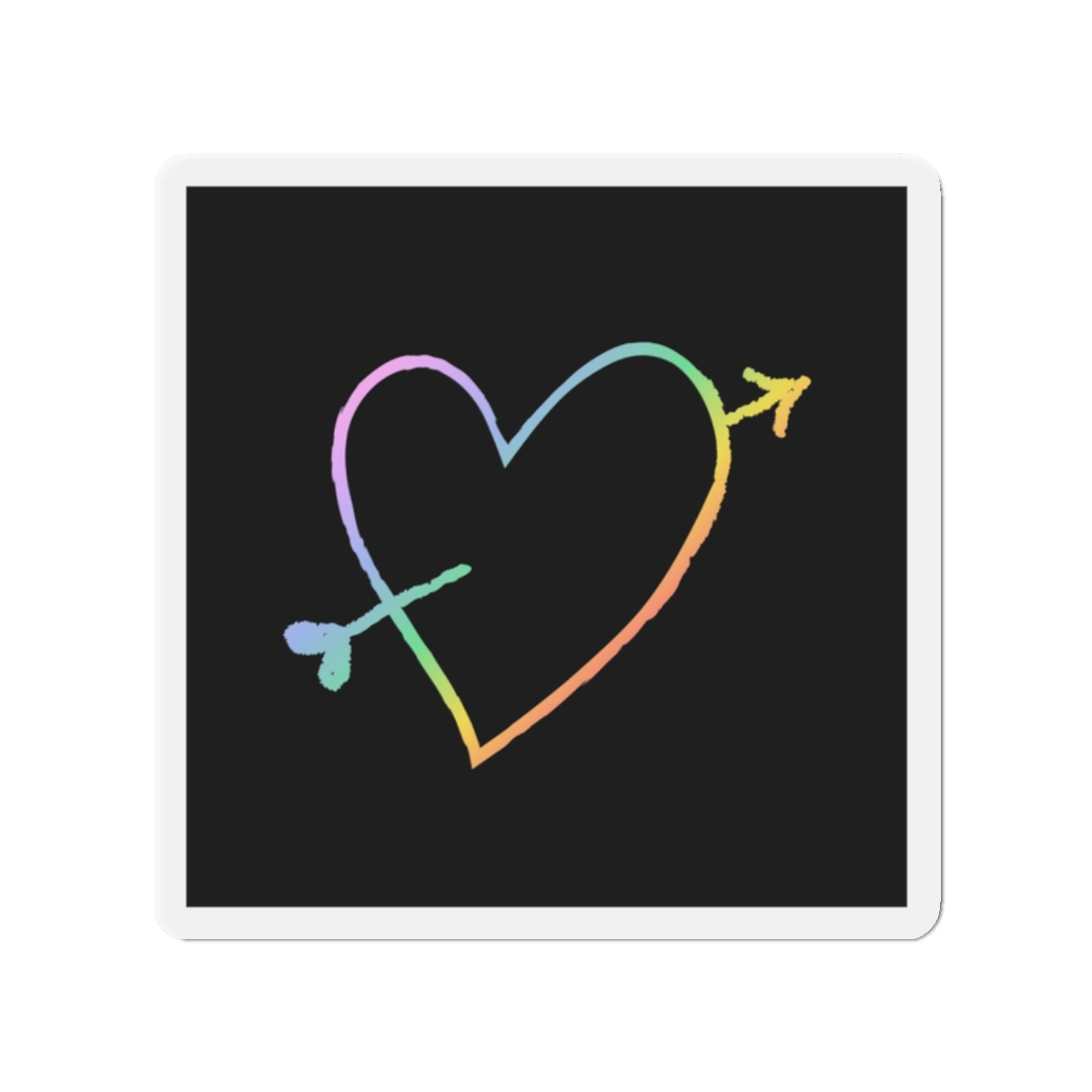 Lesbian Pride Design 2B269A Die Cut Magnets