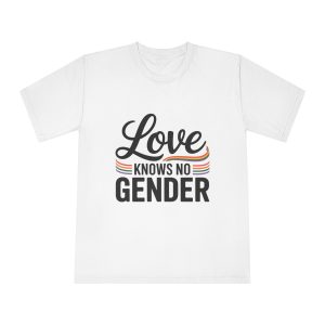 Love Knows No Gender T Shirt Design Isolated White Background 2 - Unisex Classic Crewneck T Shirt