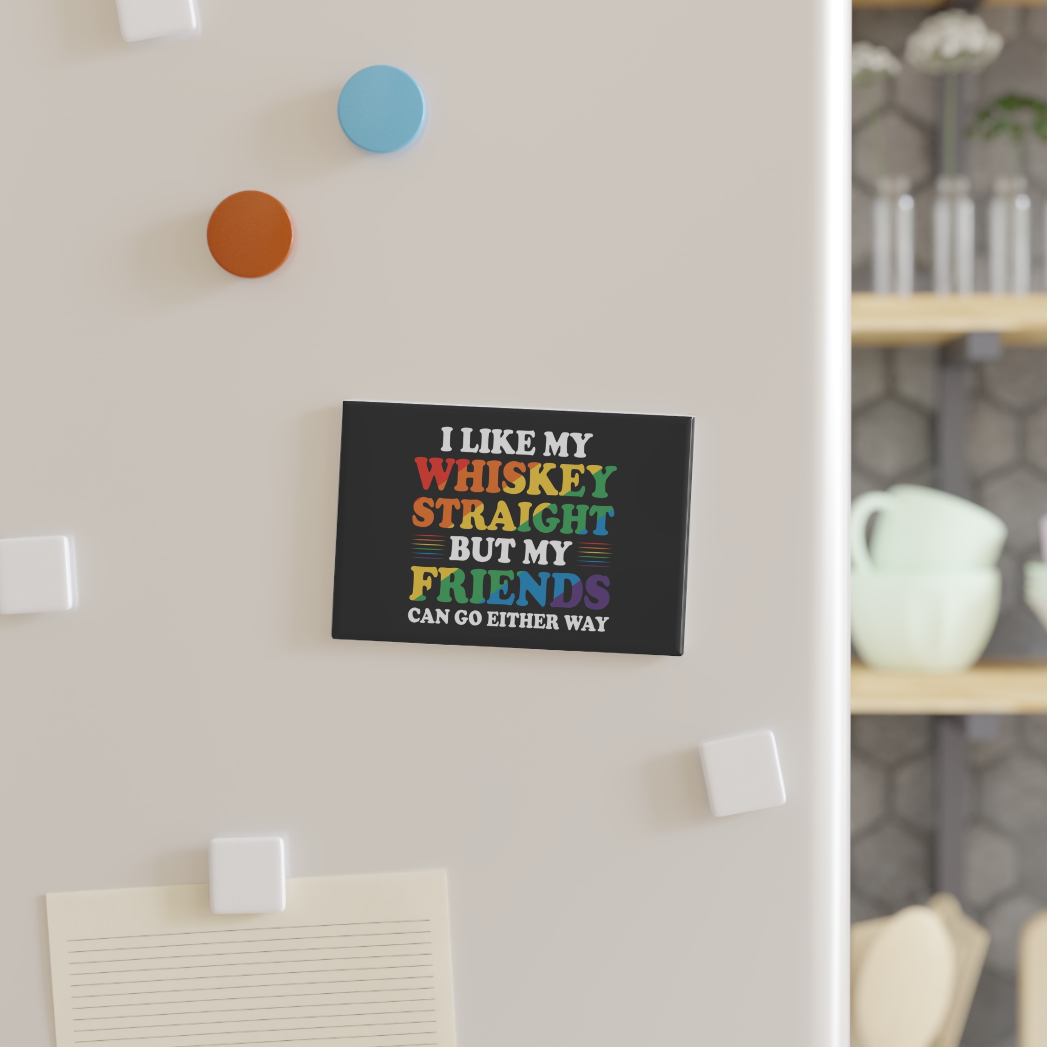 Pride Gay Lgbt Rainbow Tshirt Design(4) Button Magnet Rectangle 1 And 10 Pcs - Image 7