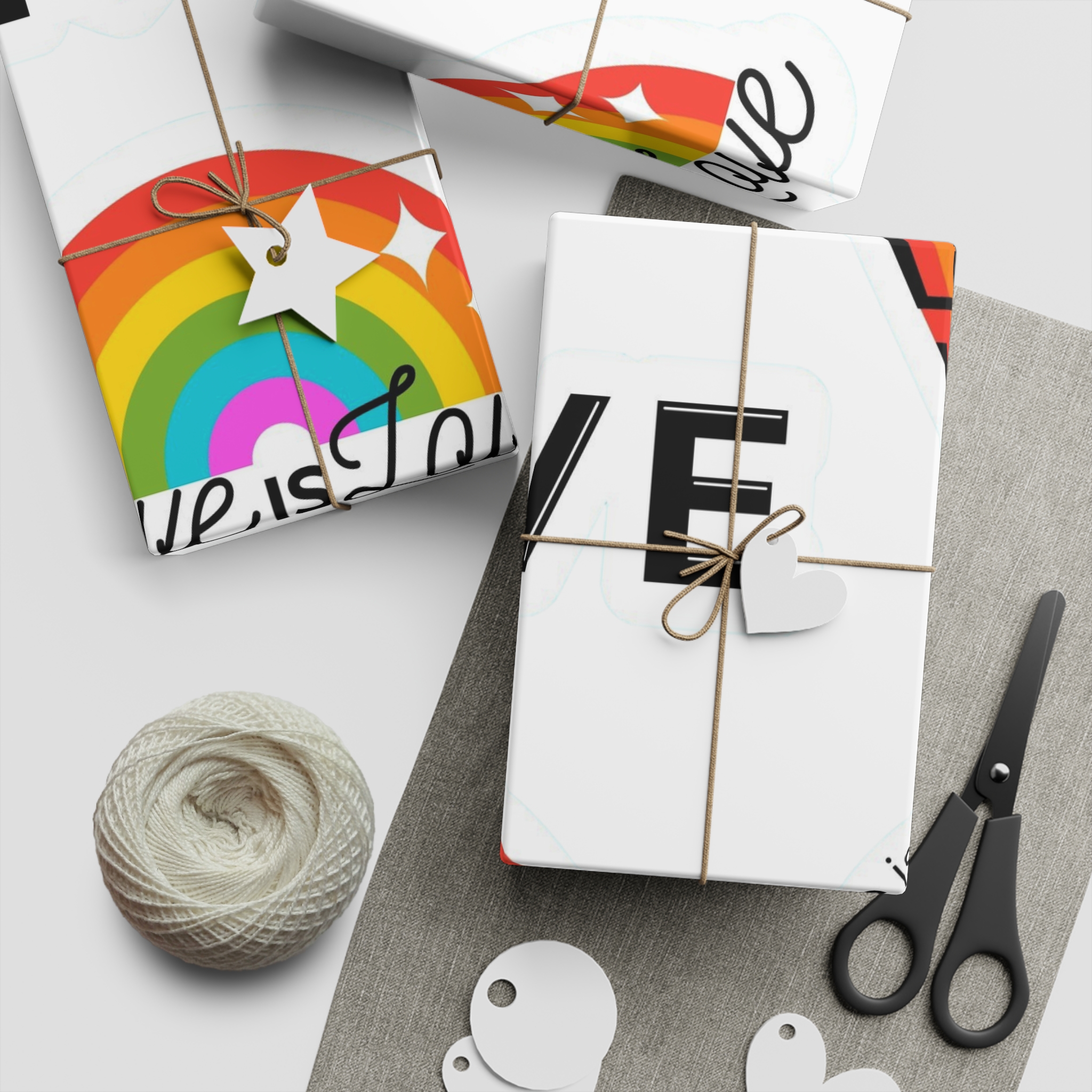 Pride Day Badges With Flag Gift Wrapping Paper Sheets 1pc - Image 5