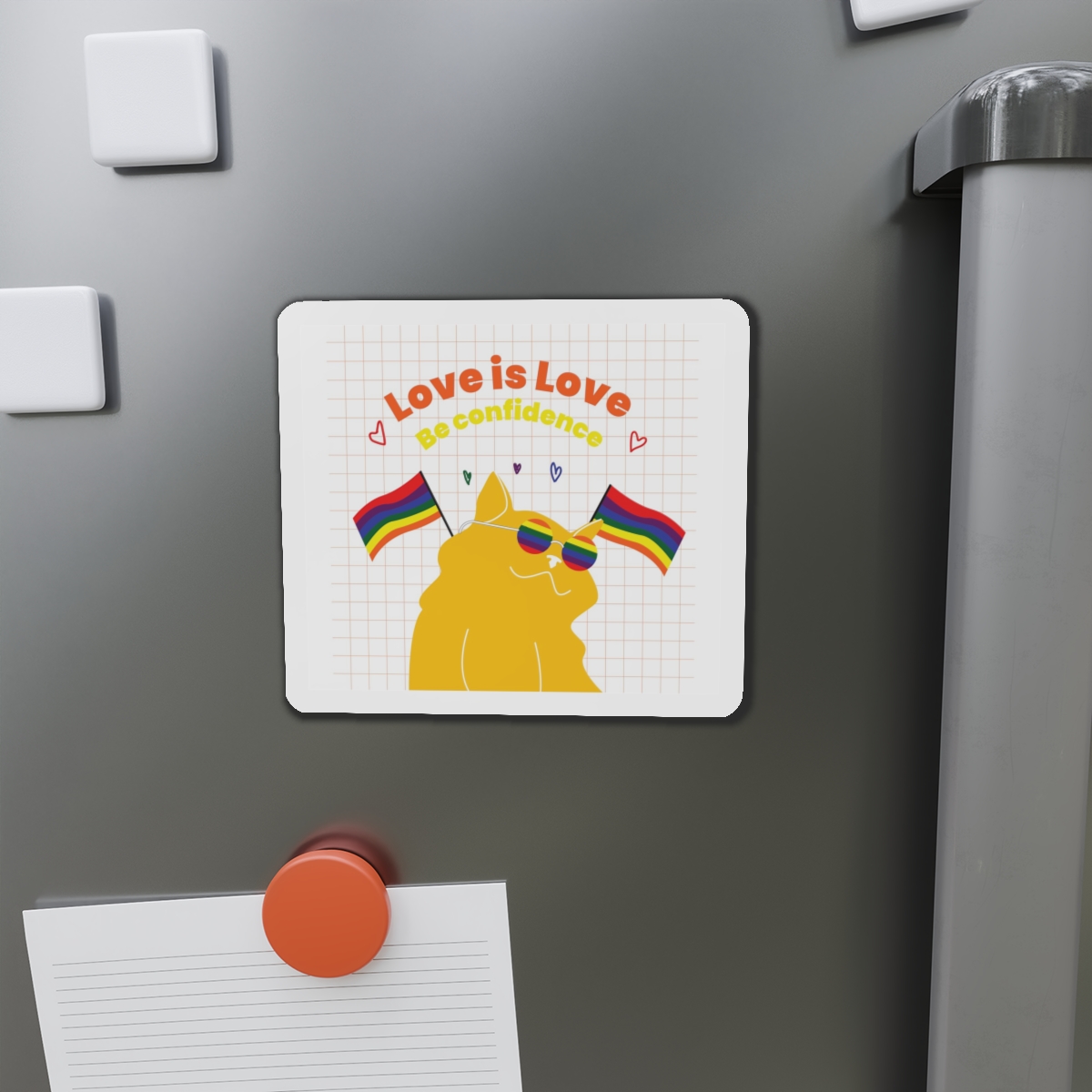 Pride Month Flat Design Illustration Die Cut Magnets - Image 11