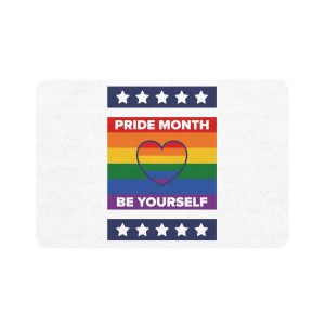 Lgbt Pride Month June Lesbian Gay Bisexual Transgender Lgbtq Flag Rainbow Vector(1) Pet Food Mat 12x18