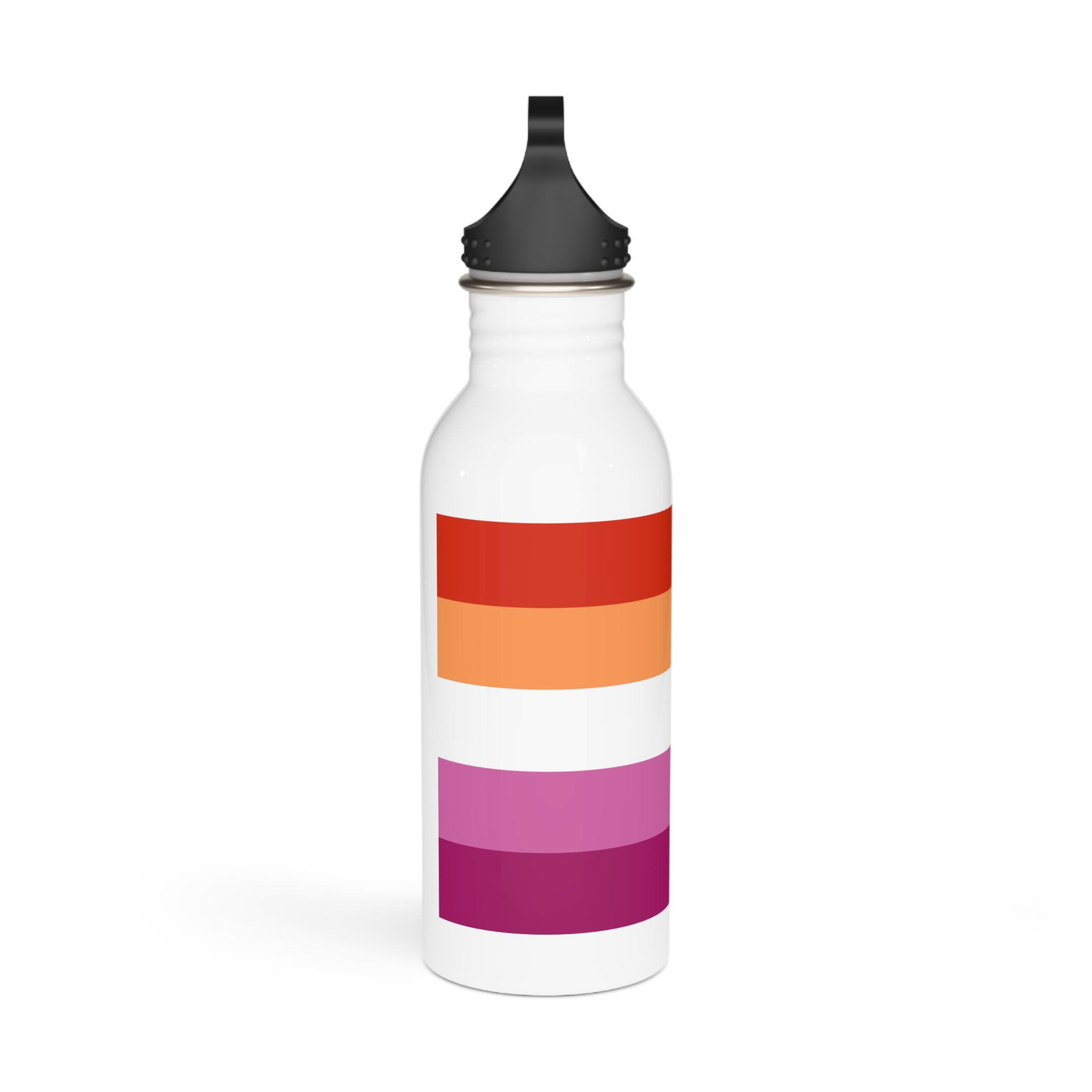 Lesbian Flag Stainless Steel Water Bottle - Image 2