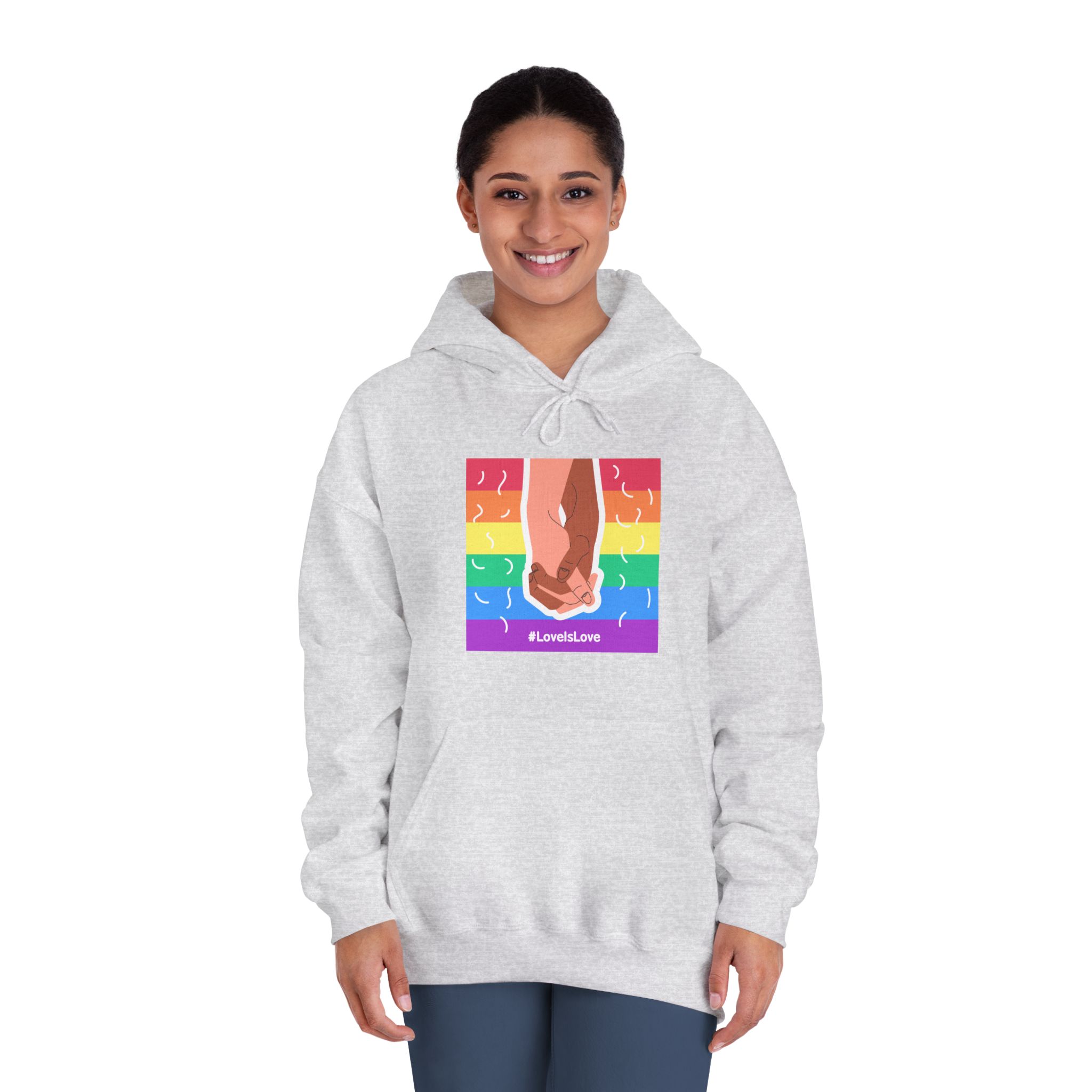 Pride Day Concept(2) Unisex Dryblend Hooded Sweatshirt - Image 8
