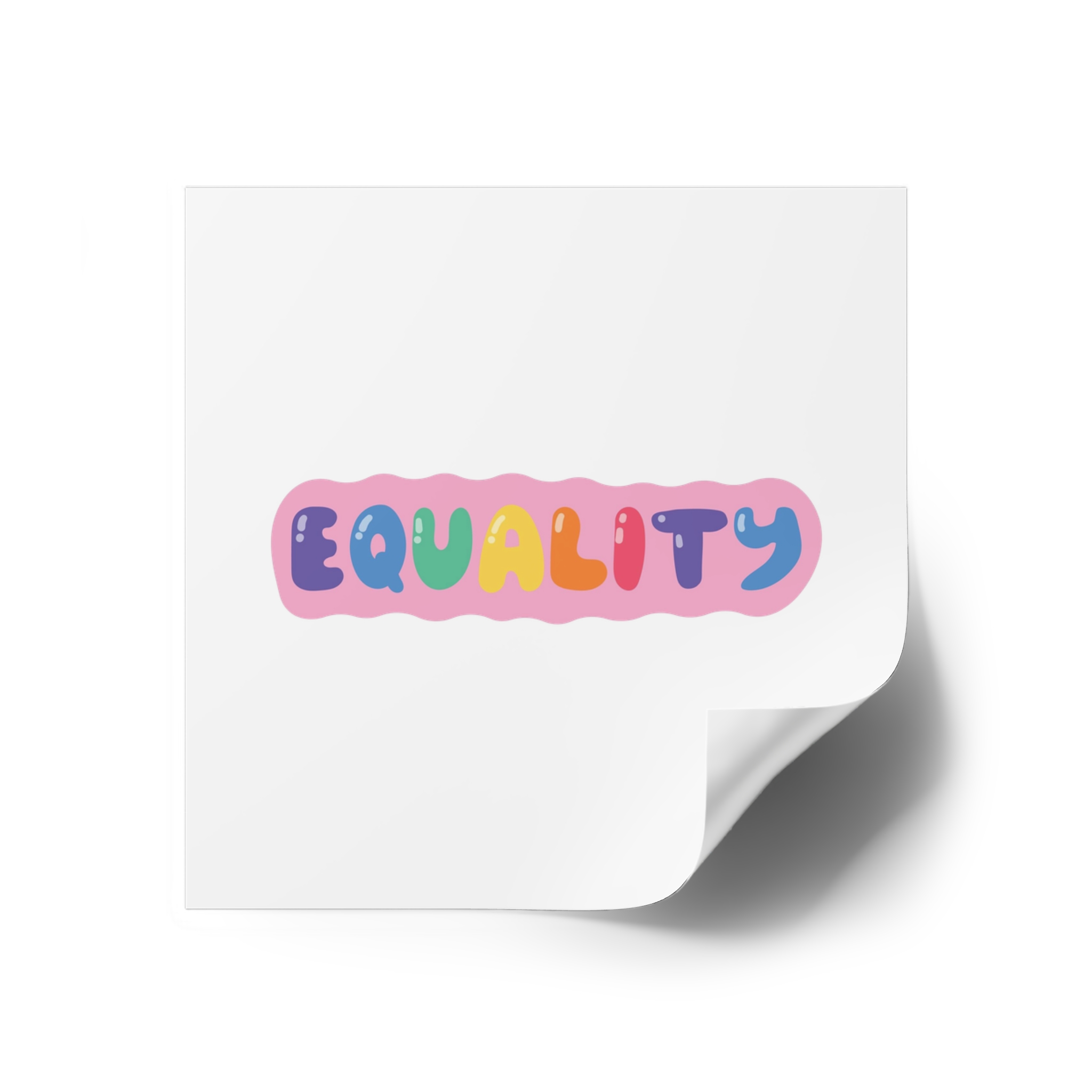 Lgbt Sticker Pack White Background Lgbtq Set Symbol Lgbt Pride Community Rainbow Elements Vector Hand Draw Illustration Hand Drawn Lettering(1) Laminate Stickers Square - Image 26