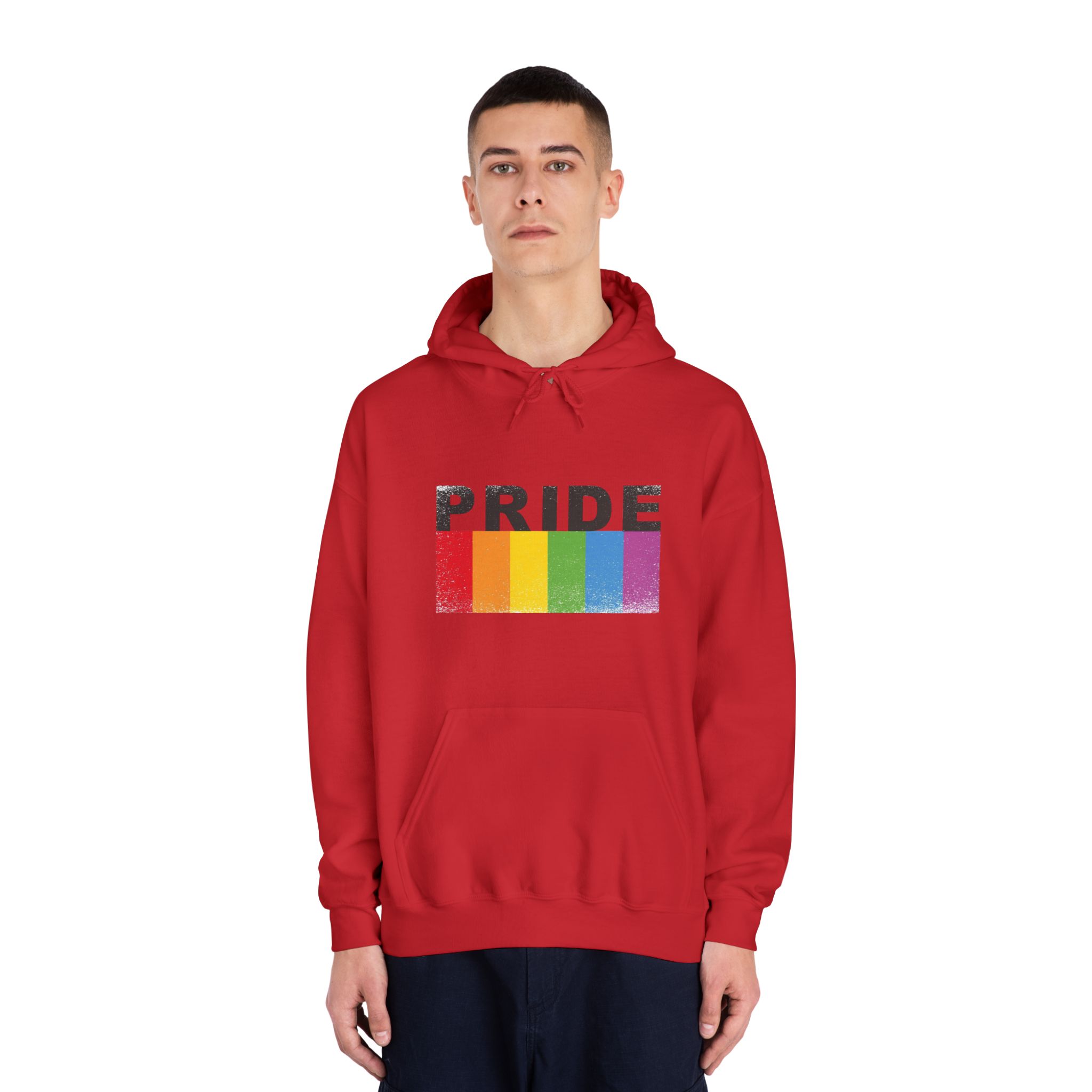 Pride Banner Unisex Dryblend Hooded Sweatshirt - Image 35