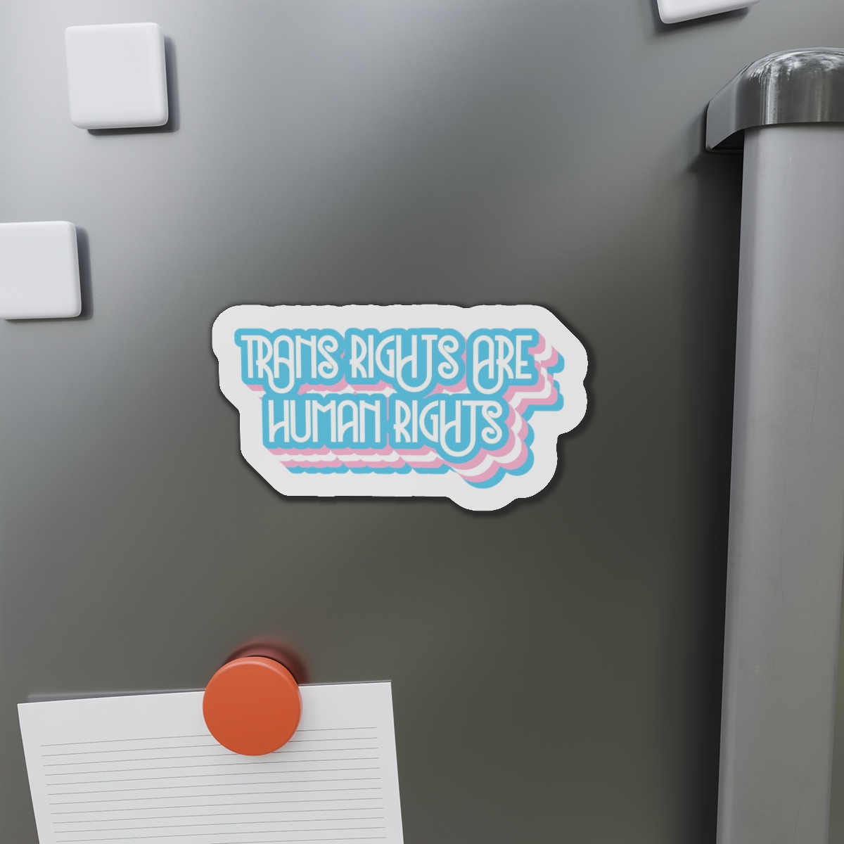 Pride Day Lettering With Human Rights Die Cut Magnets - Image 14