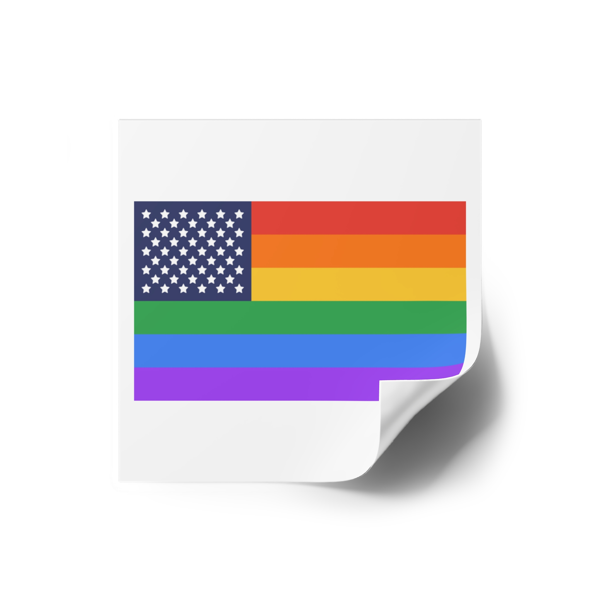 Lgbt Pride Month June Lesbian Gay Bisexual Transgender Lgbtq Flag Rainbow Vector (1) Laminate Stickers Square - Image 10