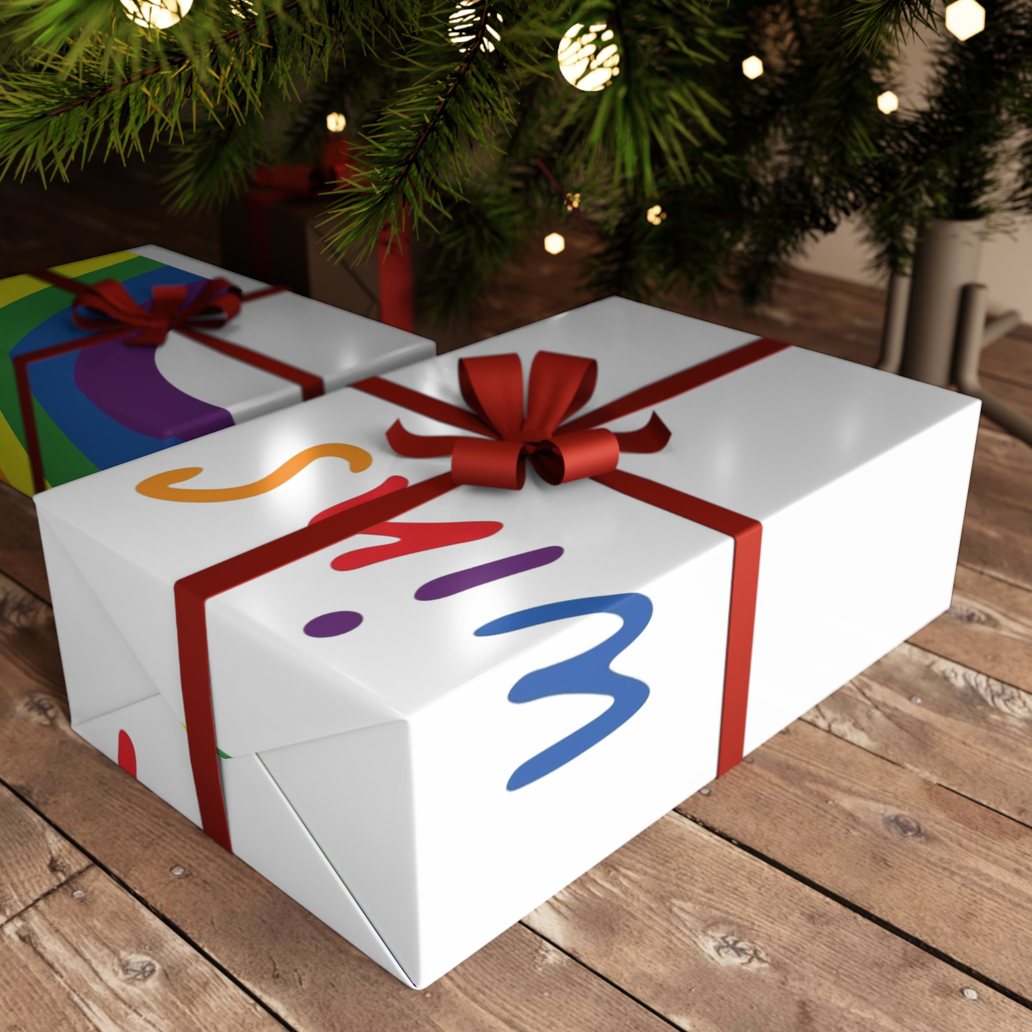 Colorful Rainbow Shape Bisexual Pride Flag Happy Pride Day Lgbtqia Community Pride Month Vector Hand Drawn Doodle Posters Stickers Logo Cards(1) Gift Wrapping Paper Sheets 1pc - Image 6