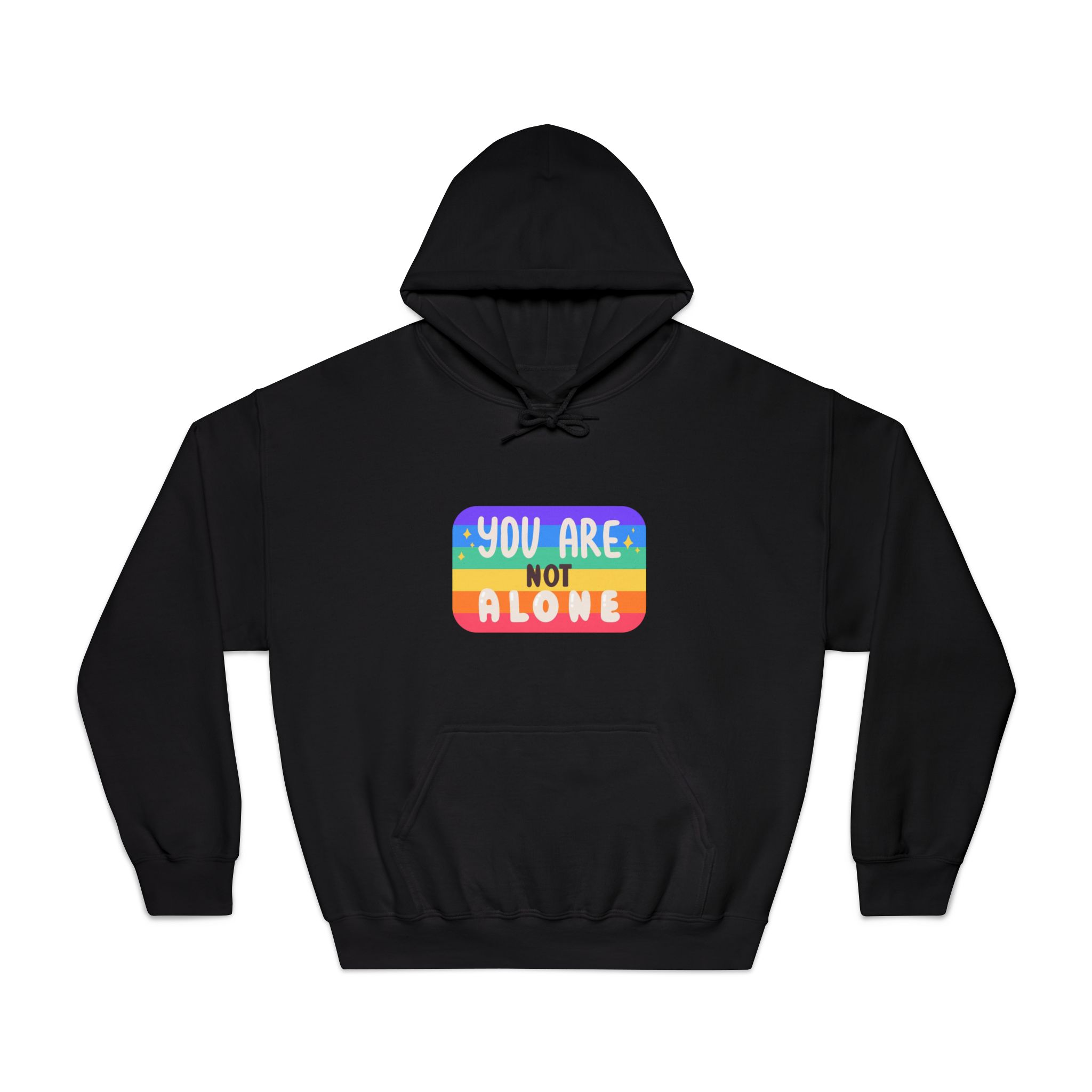 Lgbt Sticker Pack White Background Lgbtq Set Symbol Lgbt Pride Community Rainbow Elements Vector Hand Draw Illustration Hand Drawn Lettering (2) Unisex Dryblend Hooded Sweatshirt - Image 9