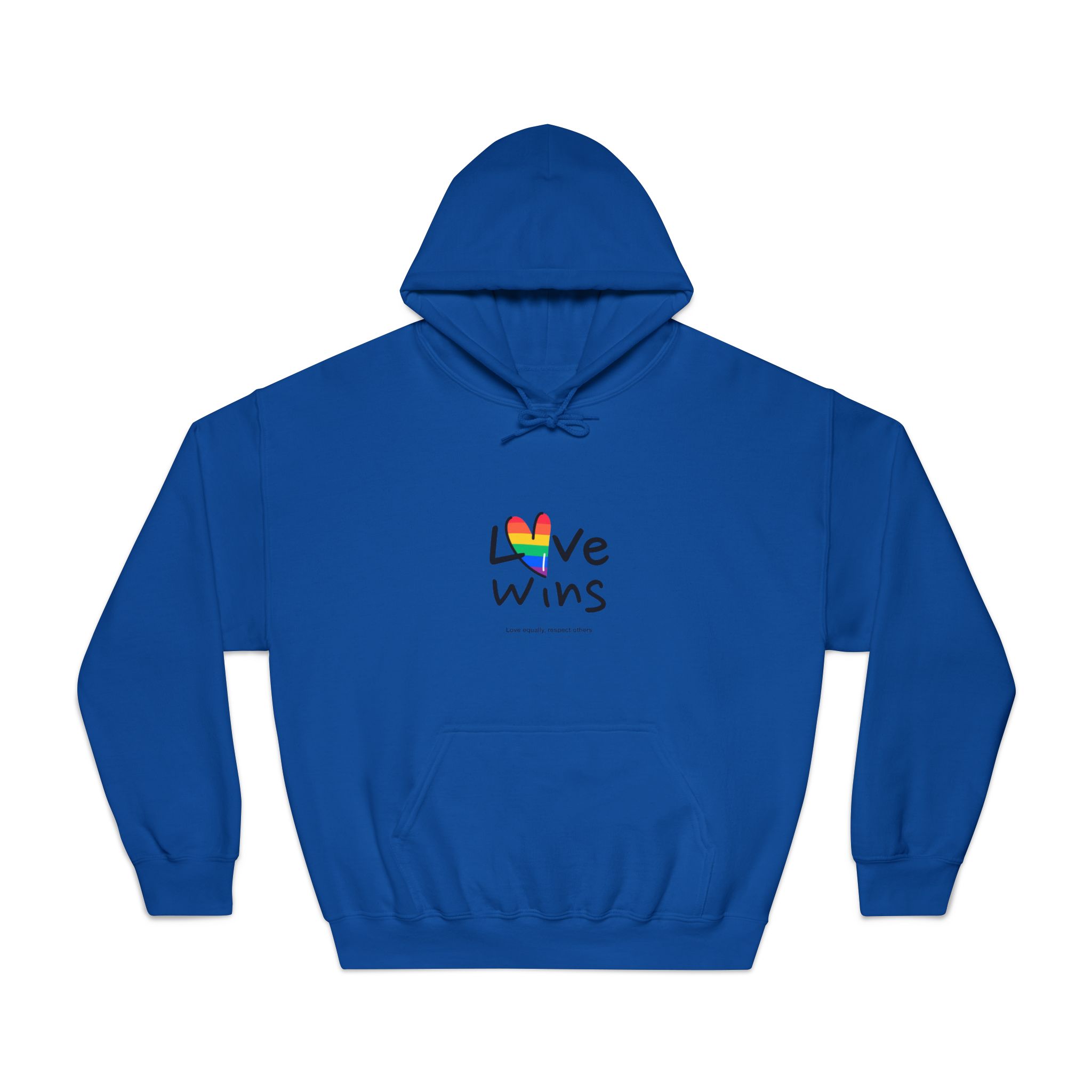 Love Letter Pride Rainbow Lettering Text Writing Pattern Freedom Love Heart Homo Colors Flag Parade(2) (1) Unisex Dryblend Hooded Sweatshirt - Image 25