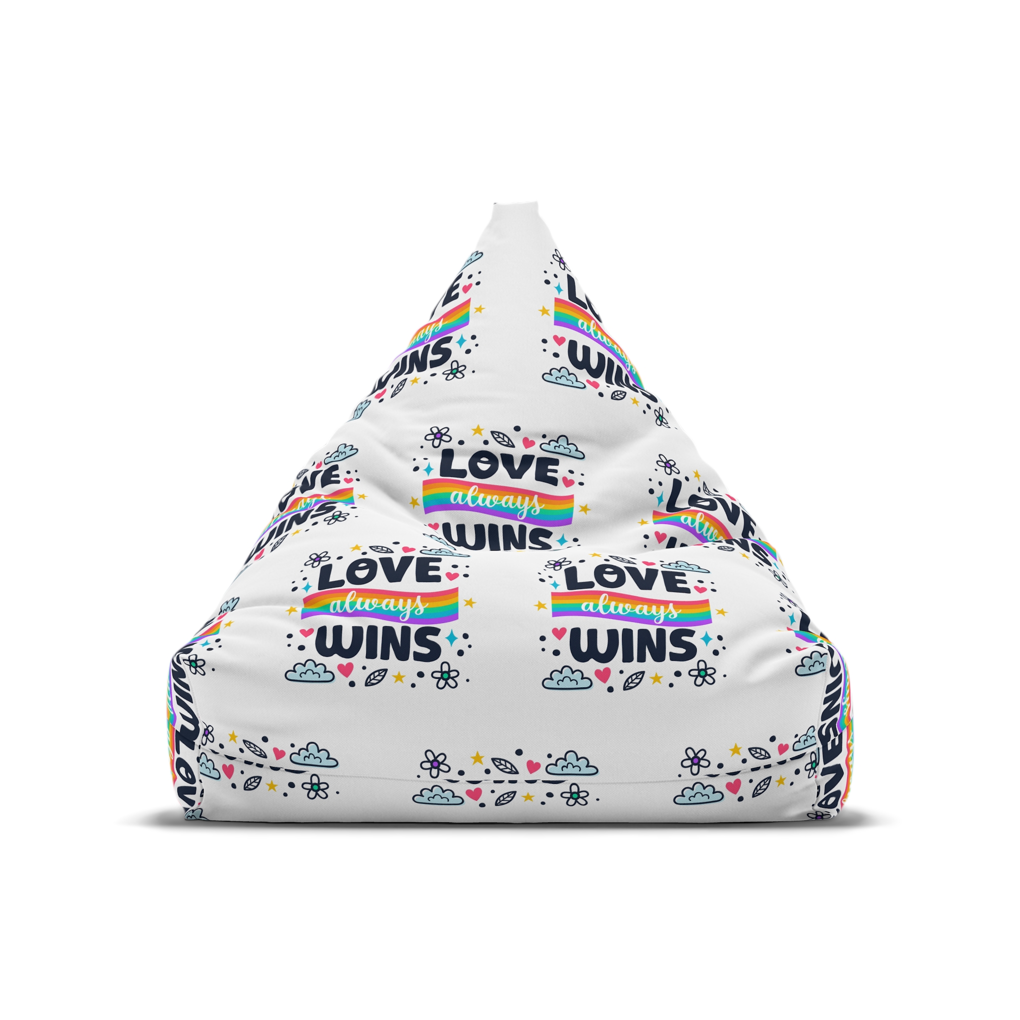Pride Day Lettering Style Bean Bag Chair Cover - Image 5