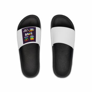Colorful Pride Day Labels Mens Slide Sandals