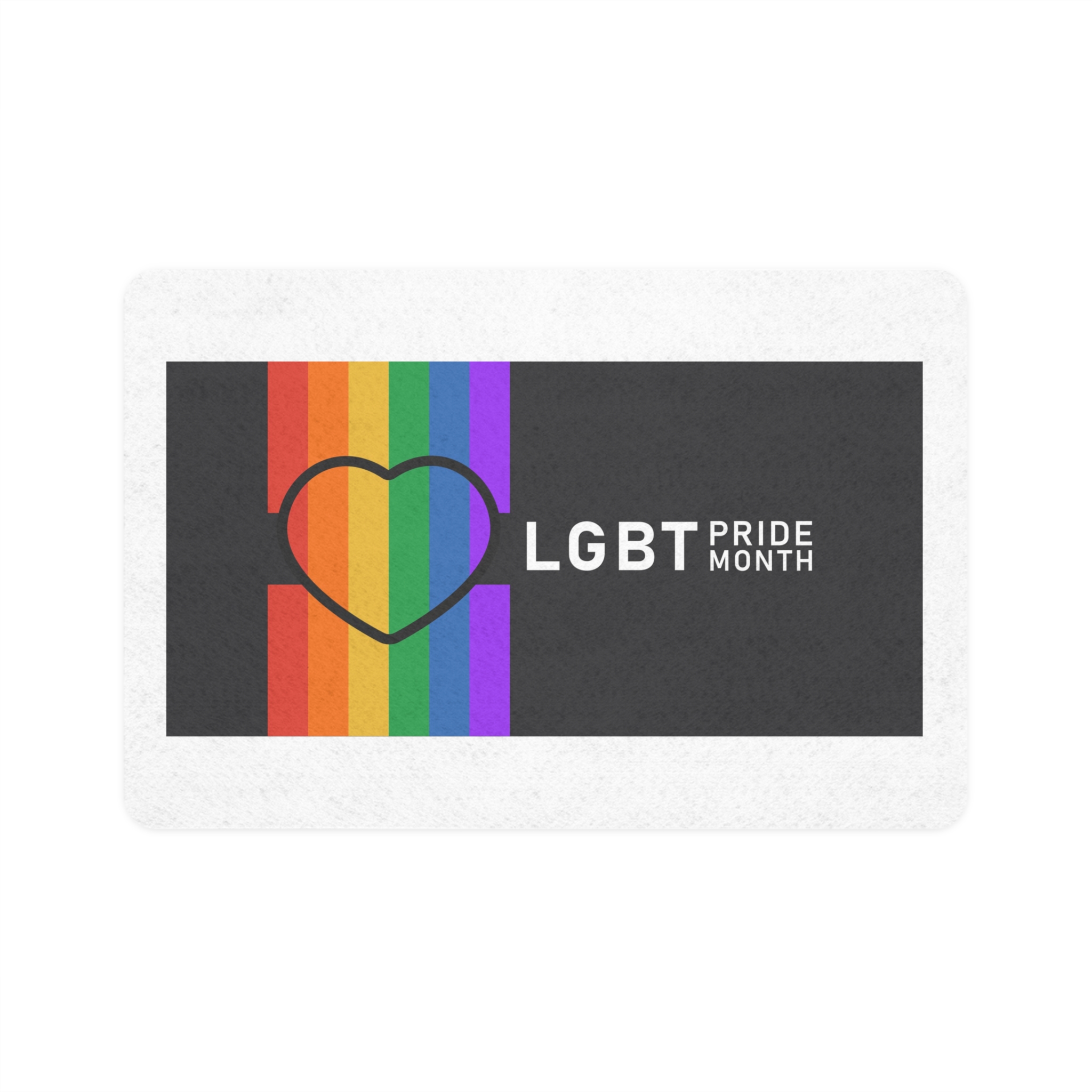 Pride Day Lgbtq Bg Pet Food Mat 12x18