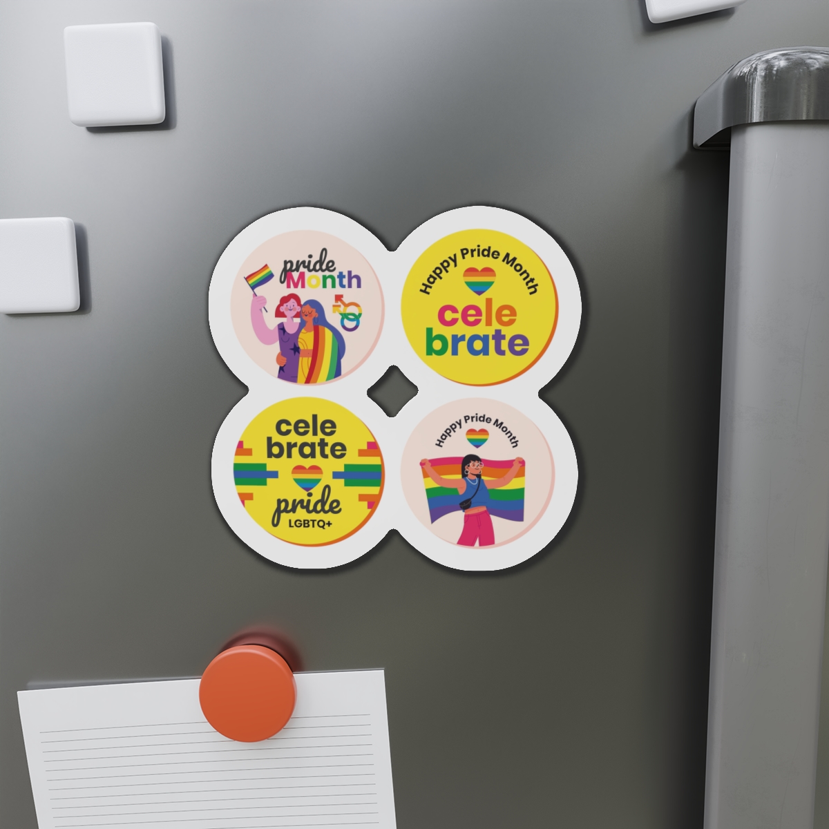 Flat Pride Month Labels Collection (1) Die Cut Magnets - Image 14