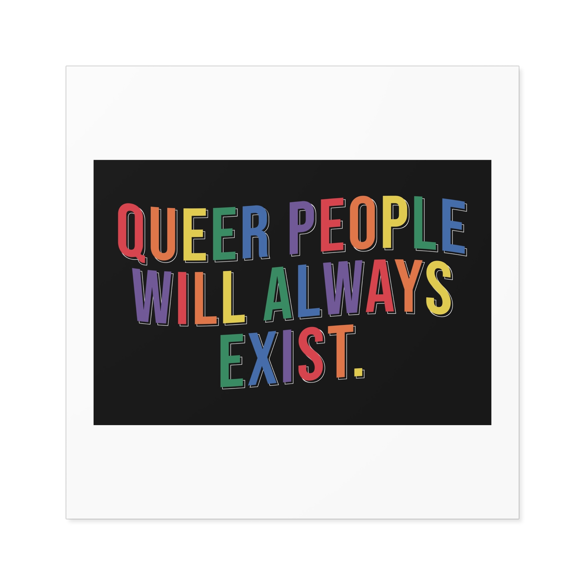 Pride Lgbtq Gay Typography Vector Tshirt Design(12) Laminate Stickers Square - Image 33