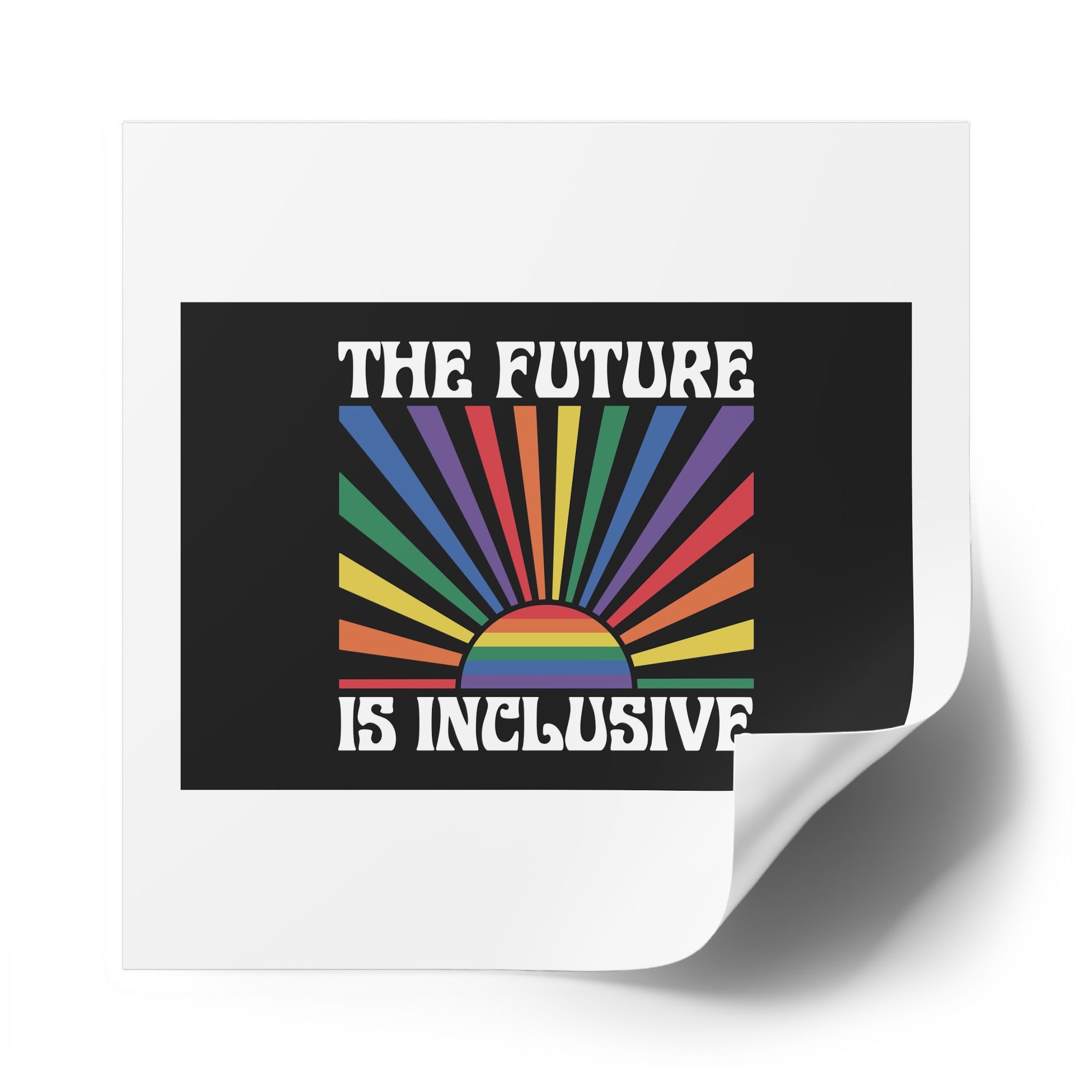 Pride Lgbtq Gay Typography Vector Tshirt Design Laminate Stickers Square - Image 62