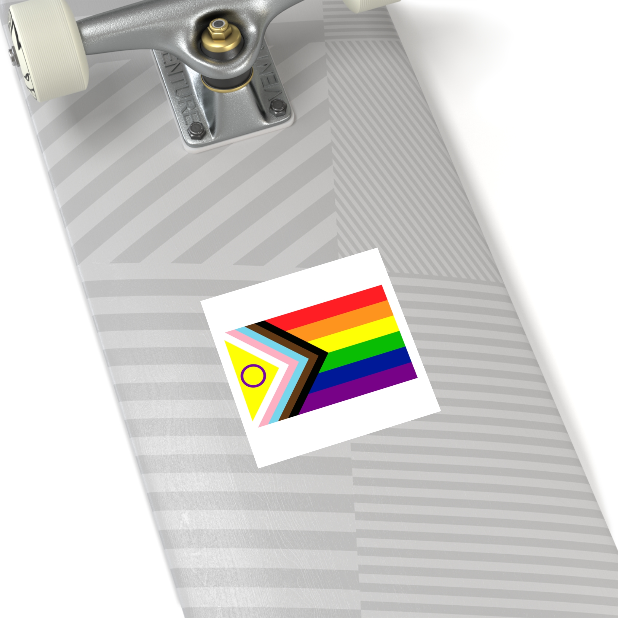 Lgbtq Pride Flag New Lgbtq Pride Flag Vector Updated Intersex Inclusive Progress Pride Flag Laminate Stickers Square - Image 28