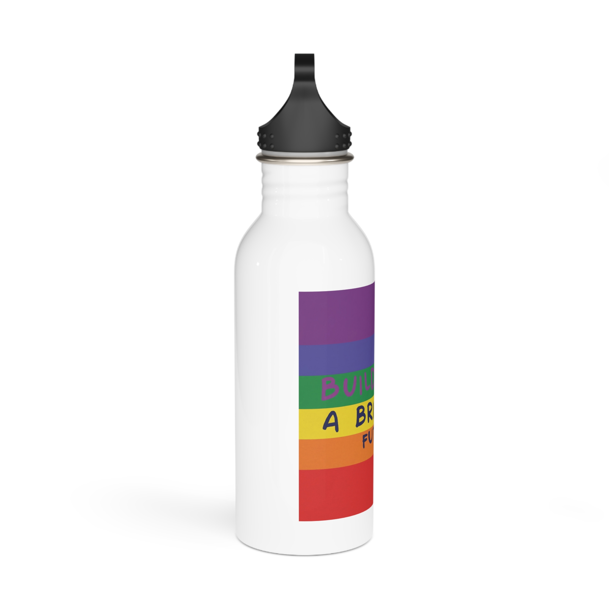 Rainbow Lgbt Flag Vector Illustration Pride Month Rainbow Lgbt Flag Vector Illustration Pri Stainless Steel Water Bottle - Image 2