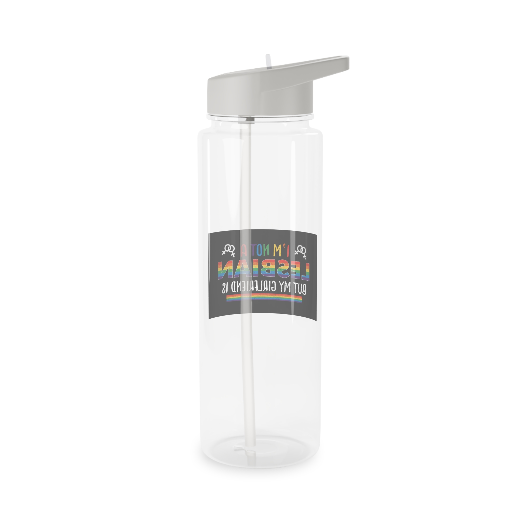Pride Gay Rainbow Typography Vector Premium T Shirt(4) Tritan Water Bottle - Image 6