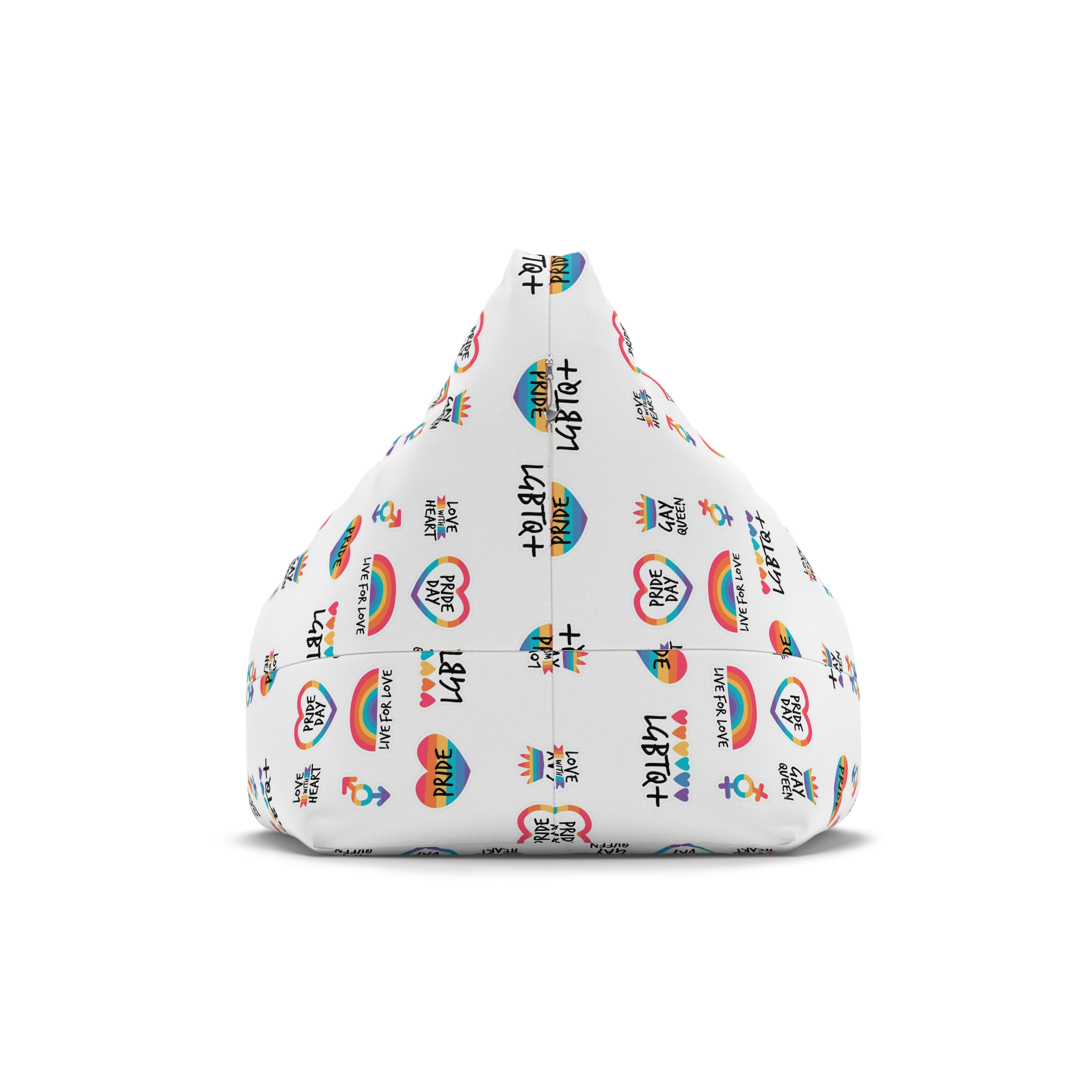 Pride Day Label Set Bean Bag Chair Cover - Image 2