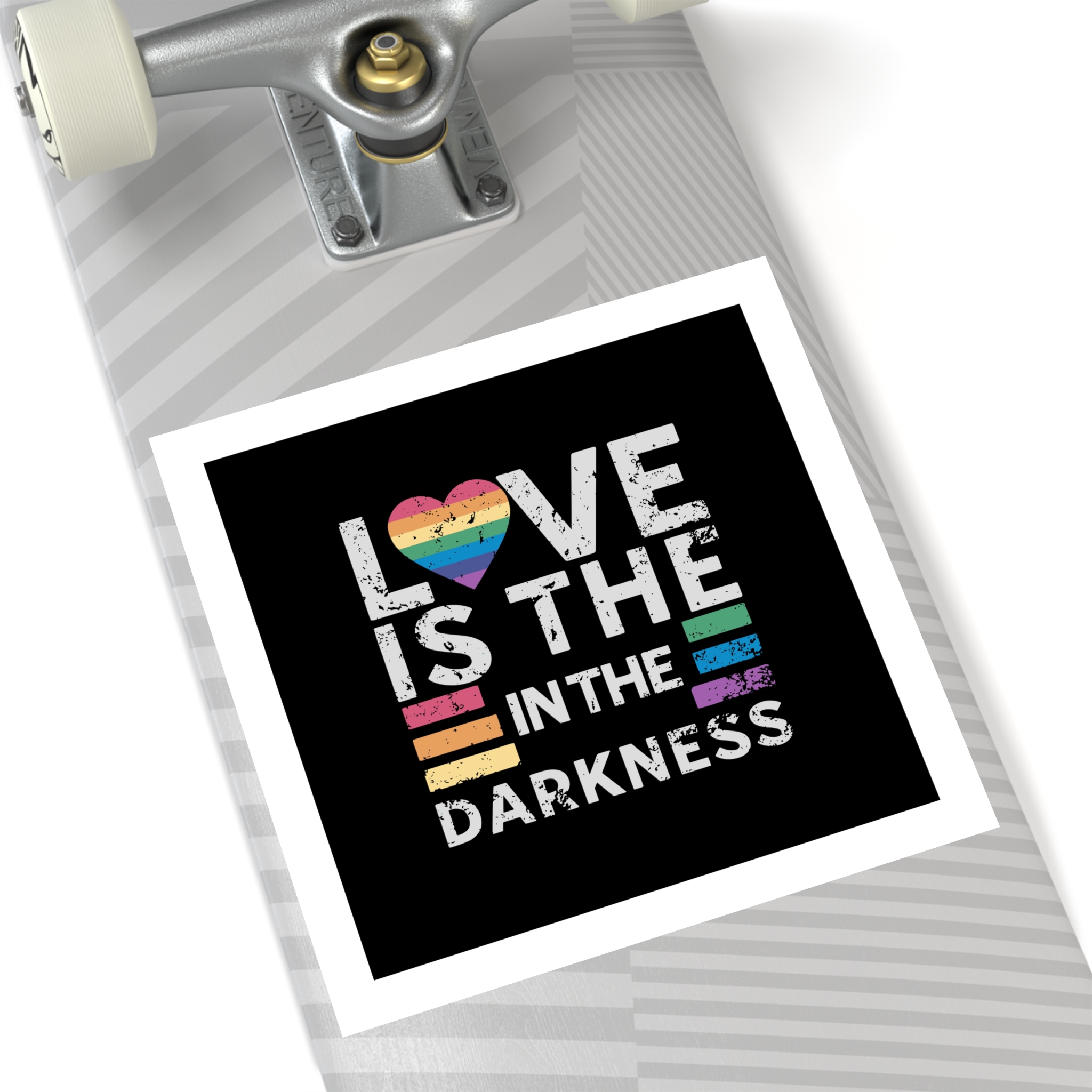 Love Is the In the Darkness Laminate Stickers Square - Image 52