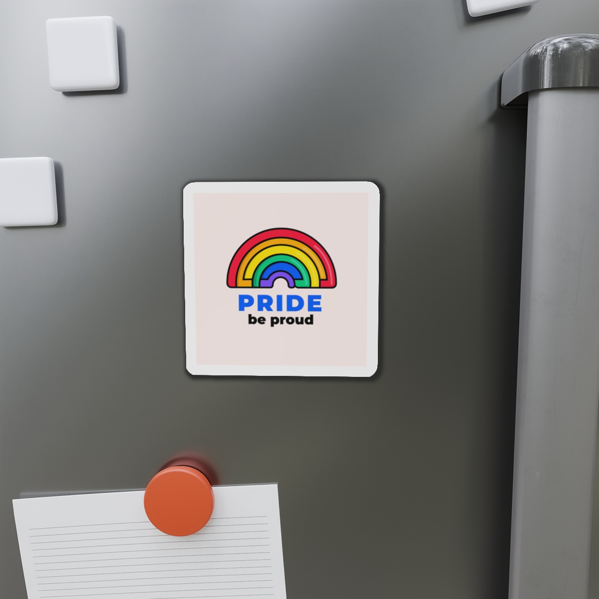 Flat Lgbt Pride Month Logo Template(1) Die Cut Magnets - Image 8