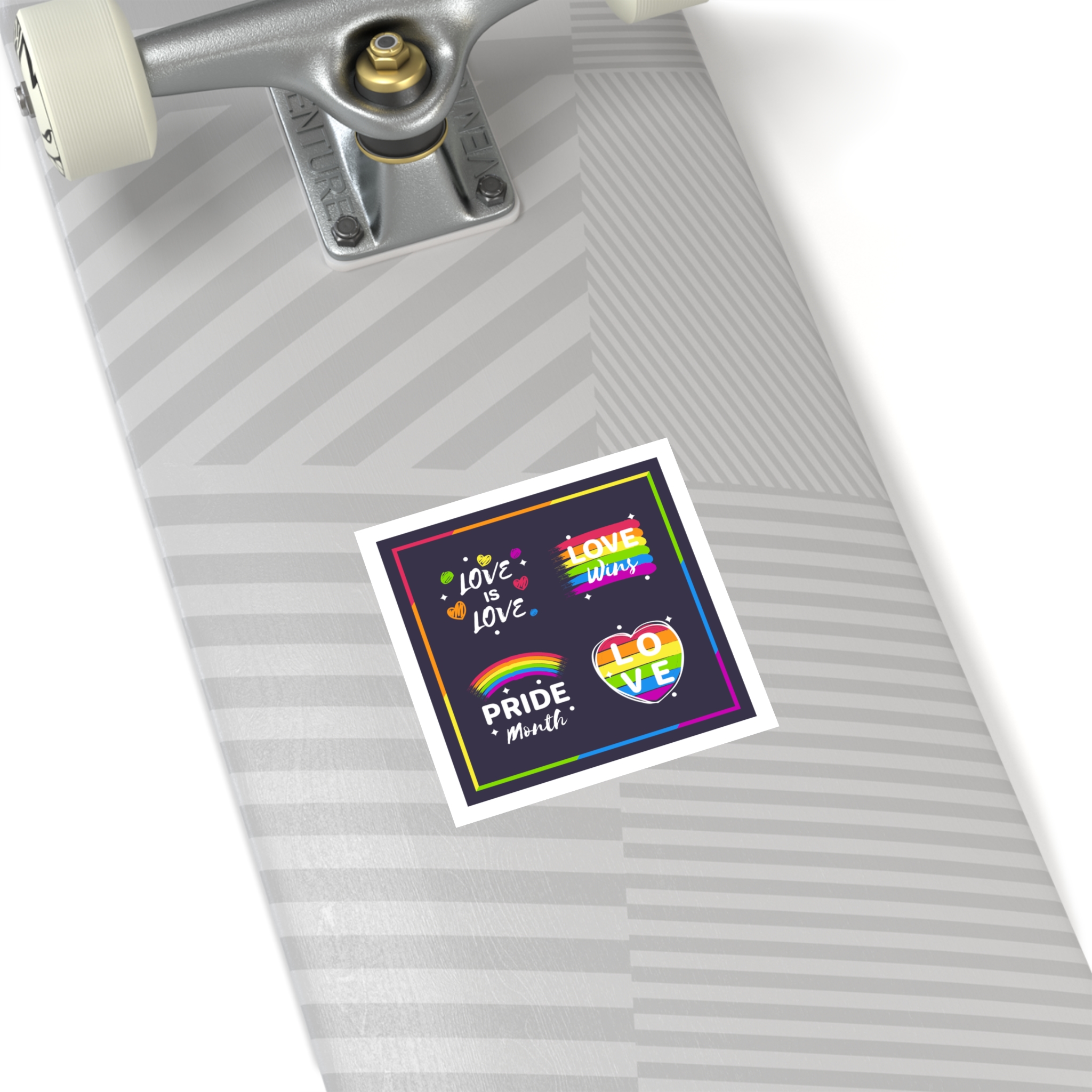Pride Day Badges Set Laminate Stickers Square - Image 20
