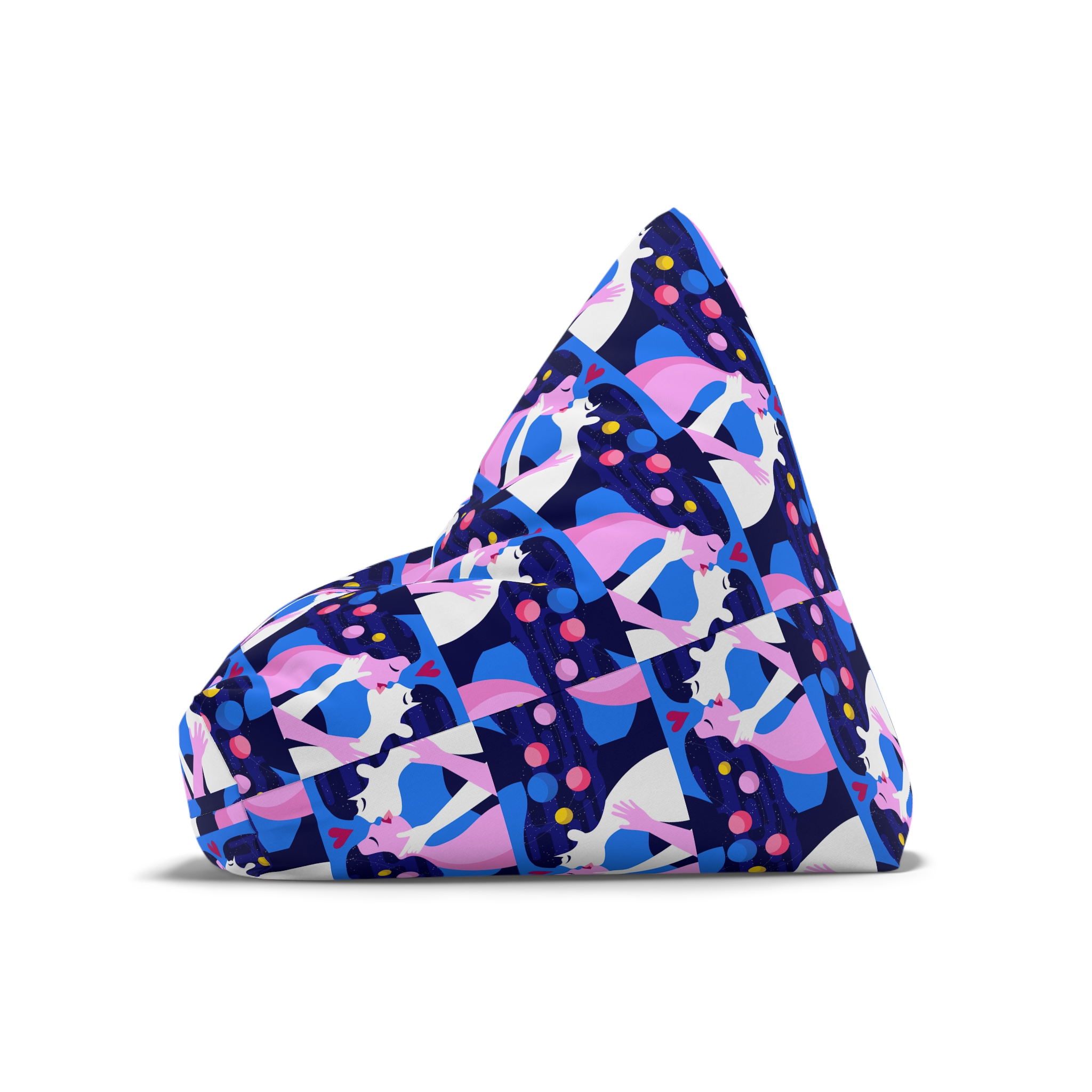 Lesbian Pride Design 4C2A53 Bean Bag Chair Cover - Image 8