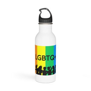 Rainbow Lgbt Lgbtqia Pride Flag Sign Flat Icon Stainless Steel Water Bottle