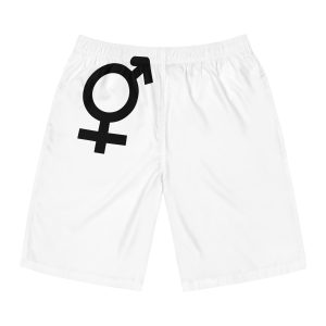 Combined Gender Symbol Diversity Identity Mens Board Shorts Aop