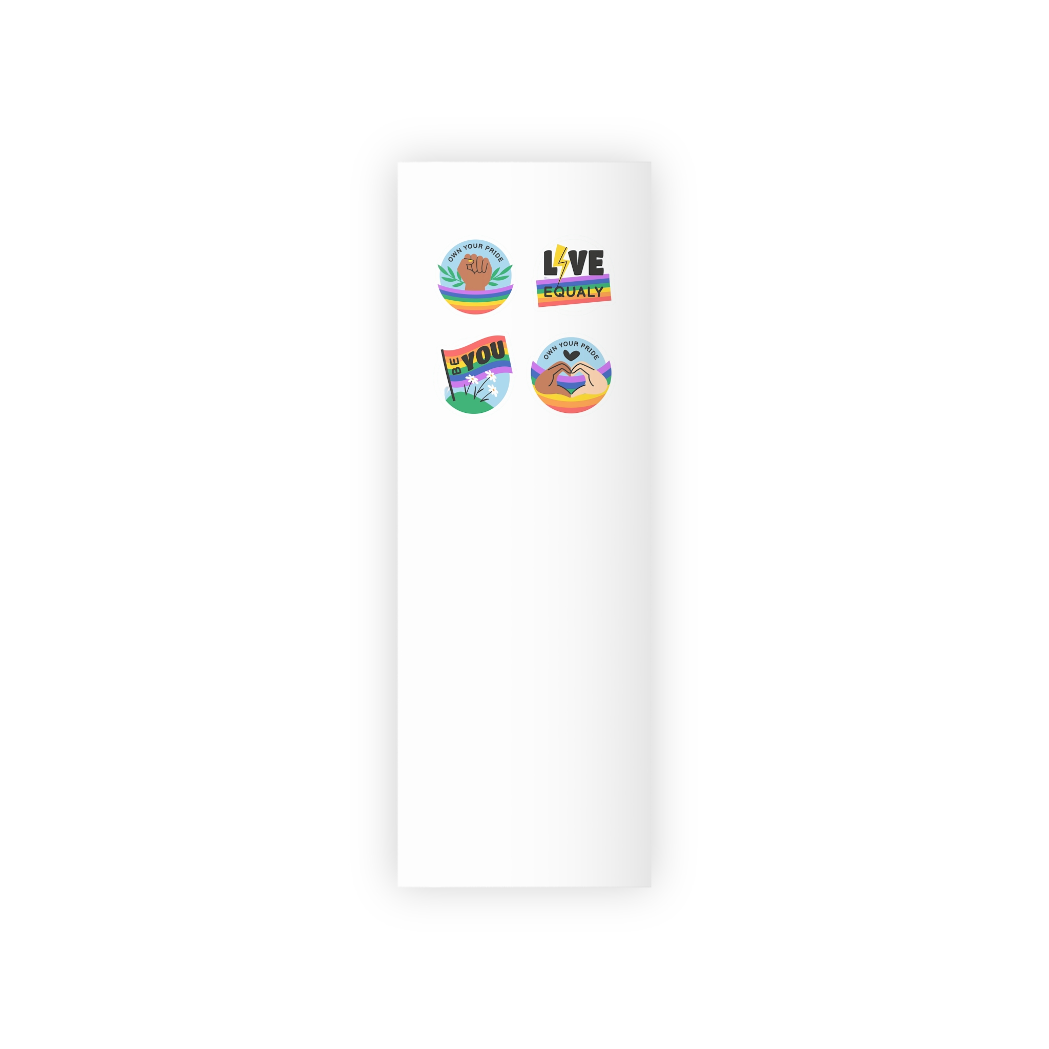 Flat Stickers Collection Lgbtqi Pride Month Celebration(1) Gift Wrapping Paper Rolls 1pc - Image 5