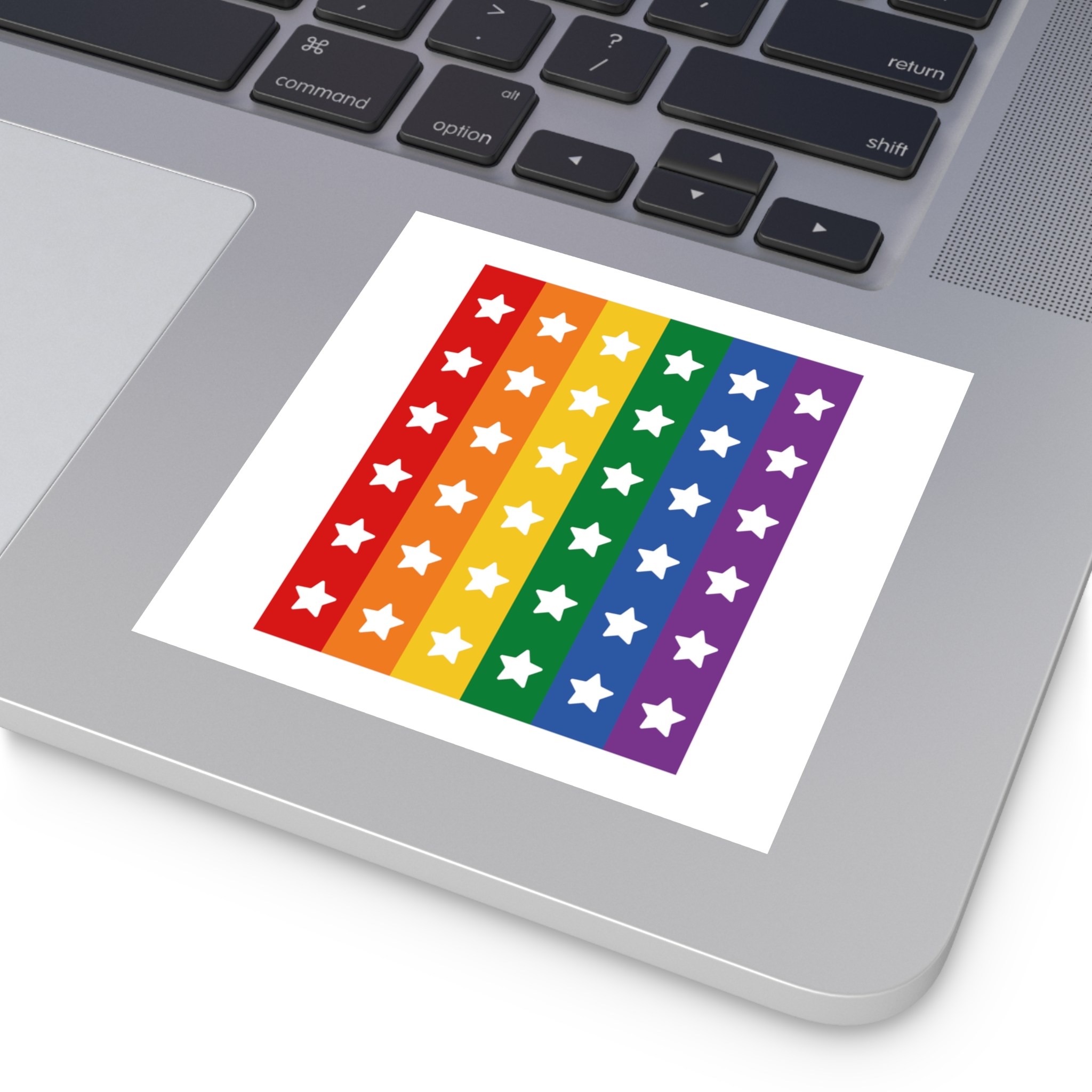 Lgbt Pride Month June Lesbian Gay Bisexual Transgender Lgbtq Flag Rainbow Vector(3) (1) Laminate Stickers Square - Image 23