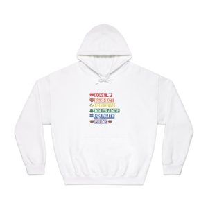 Lgbtq Pride Month Quote Eps Design Vector Pride Design Template (1) Unisex Dryblend Hooded Sweatshirt