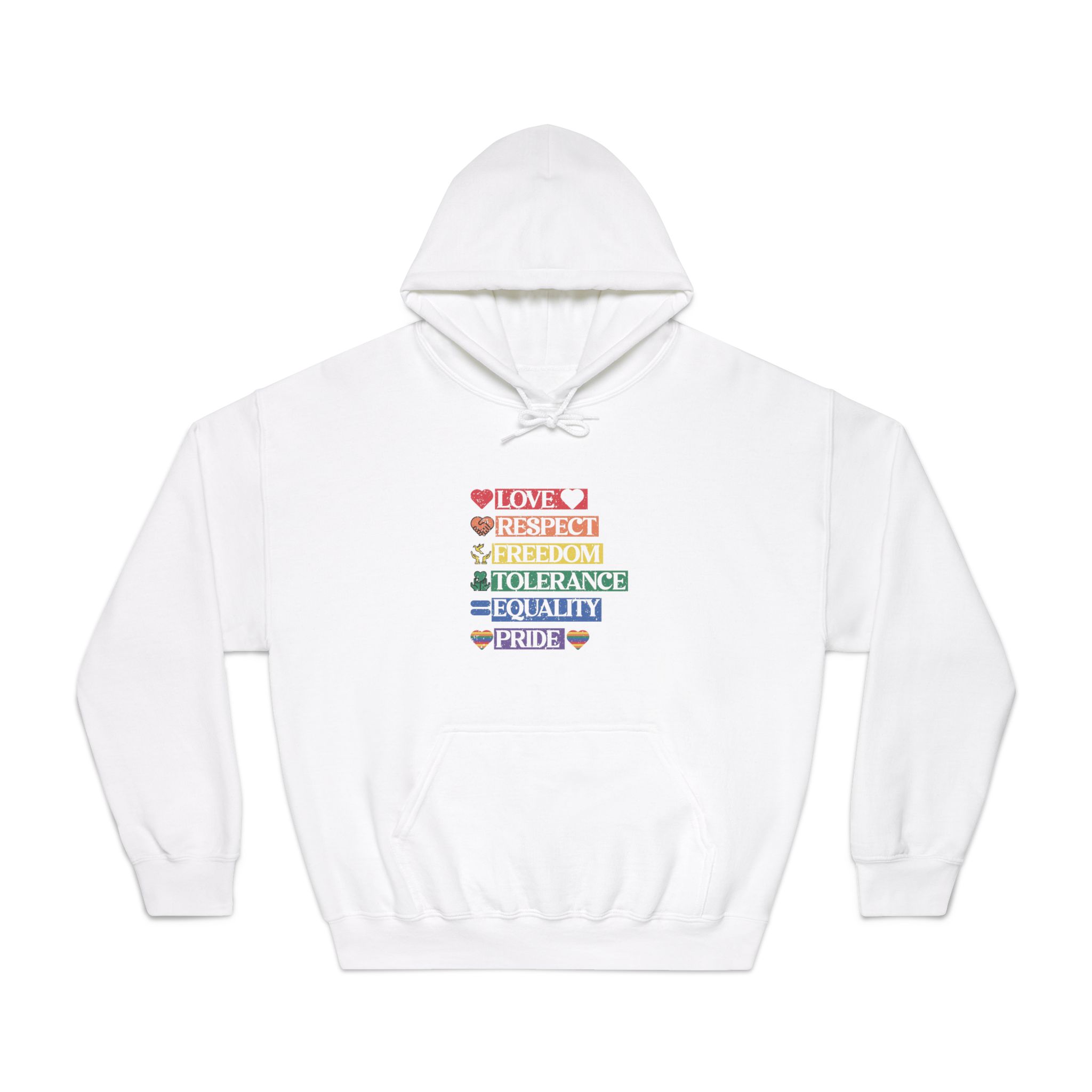 Lgbtq Pride Month Quote Eps Design Vector Pride Design Template (1) Unisex Dryblend Hooded Sweatshirt