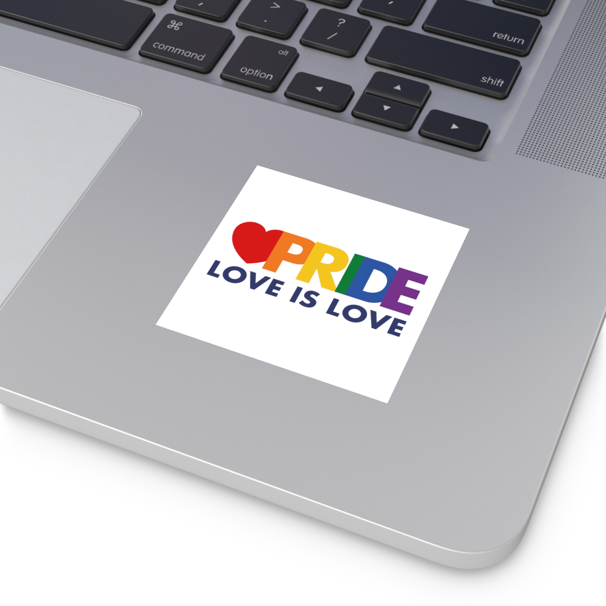 Lgbt Pride Month June 2026 Lesbian Gay Bisexual Transgender Lgbtq Flag Rainbow Love Vector (3) Laminate Stickers Square - Image 3