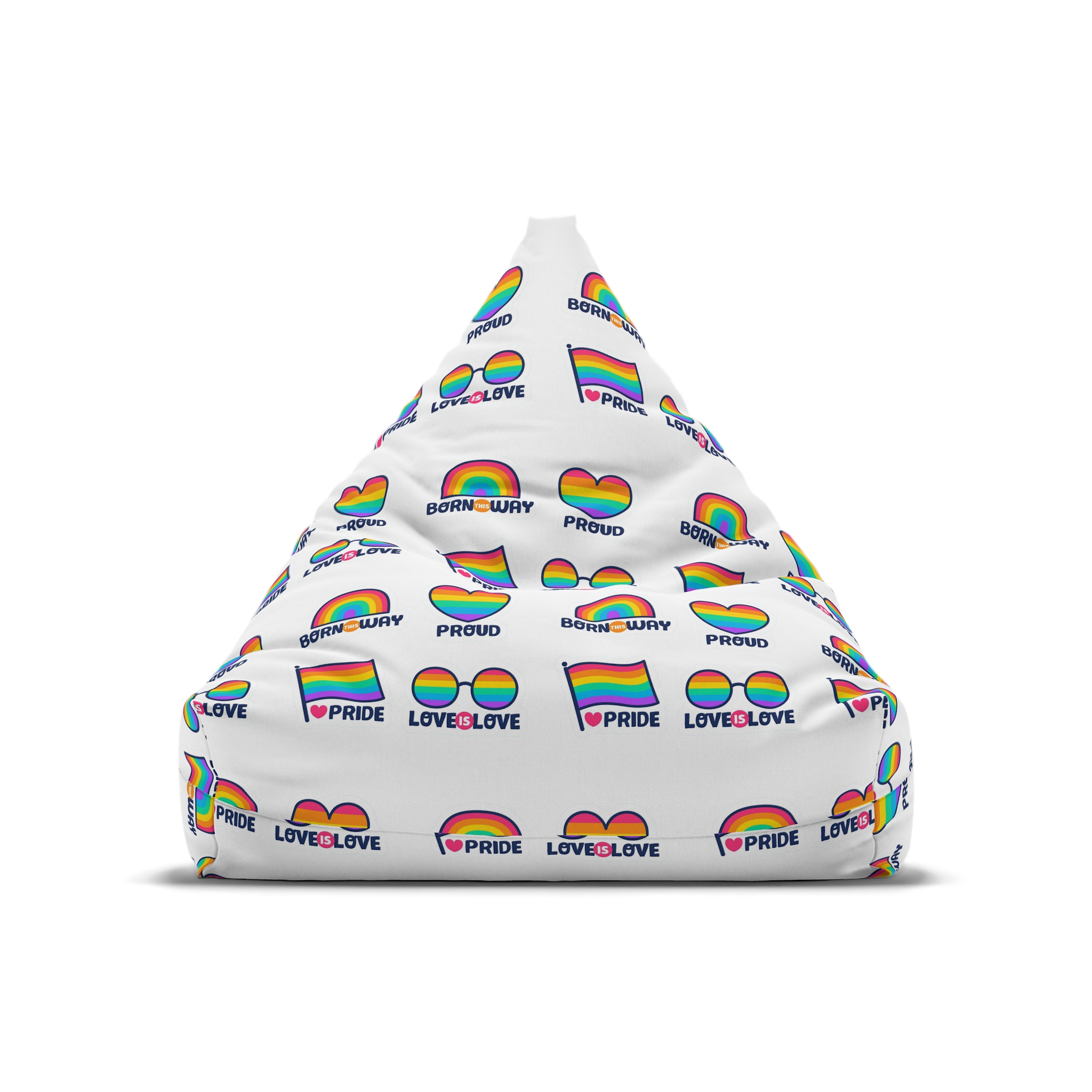 Pride Day Lables Collection Bean Bag Chair Cover - Image 5