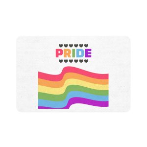 Pride Background With Flag Lgbtq Pride Pet Food Mat 12x18